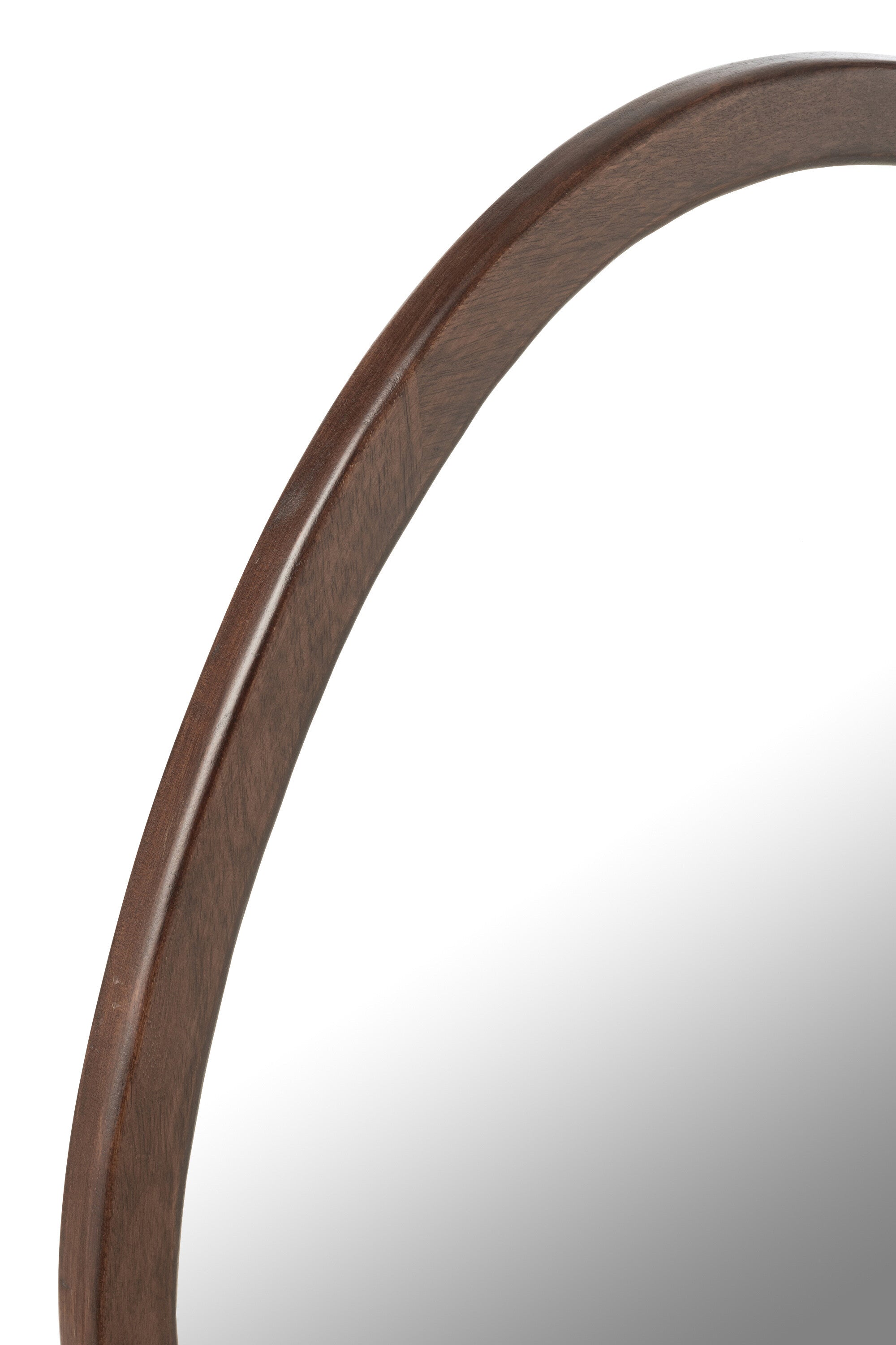J-Line spiegel Whisp Mango - hout - bruin - large - Ø 59 cm