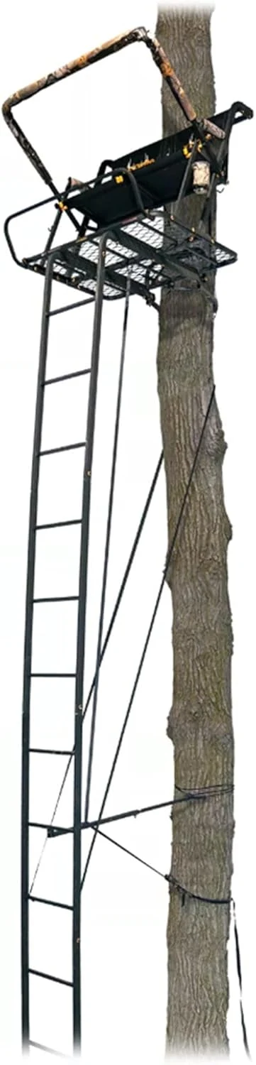 Ladder Tree Stand, 20ft, 500lb Capacity, 2-Person