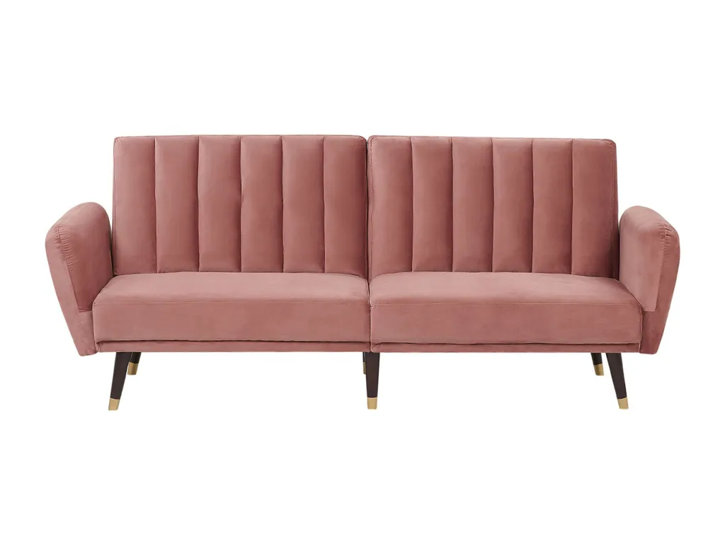 Sofá cama Jmmhogar Rosa Terciopelo