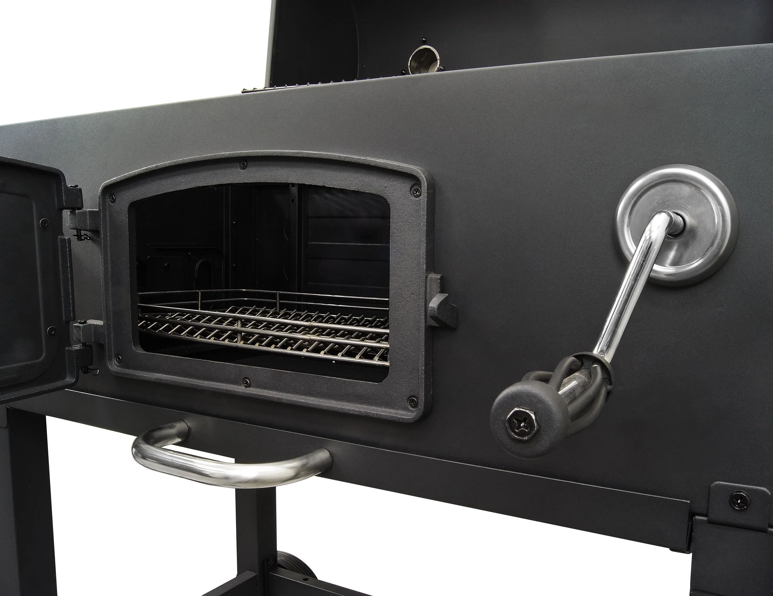 X-Large Heavy-Duty Charcoal Grill - 32 in. W- 816 sq.in. of Cooking Area Black - Image 9
