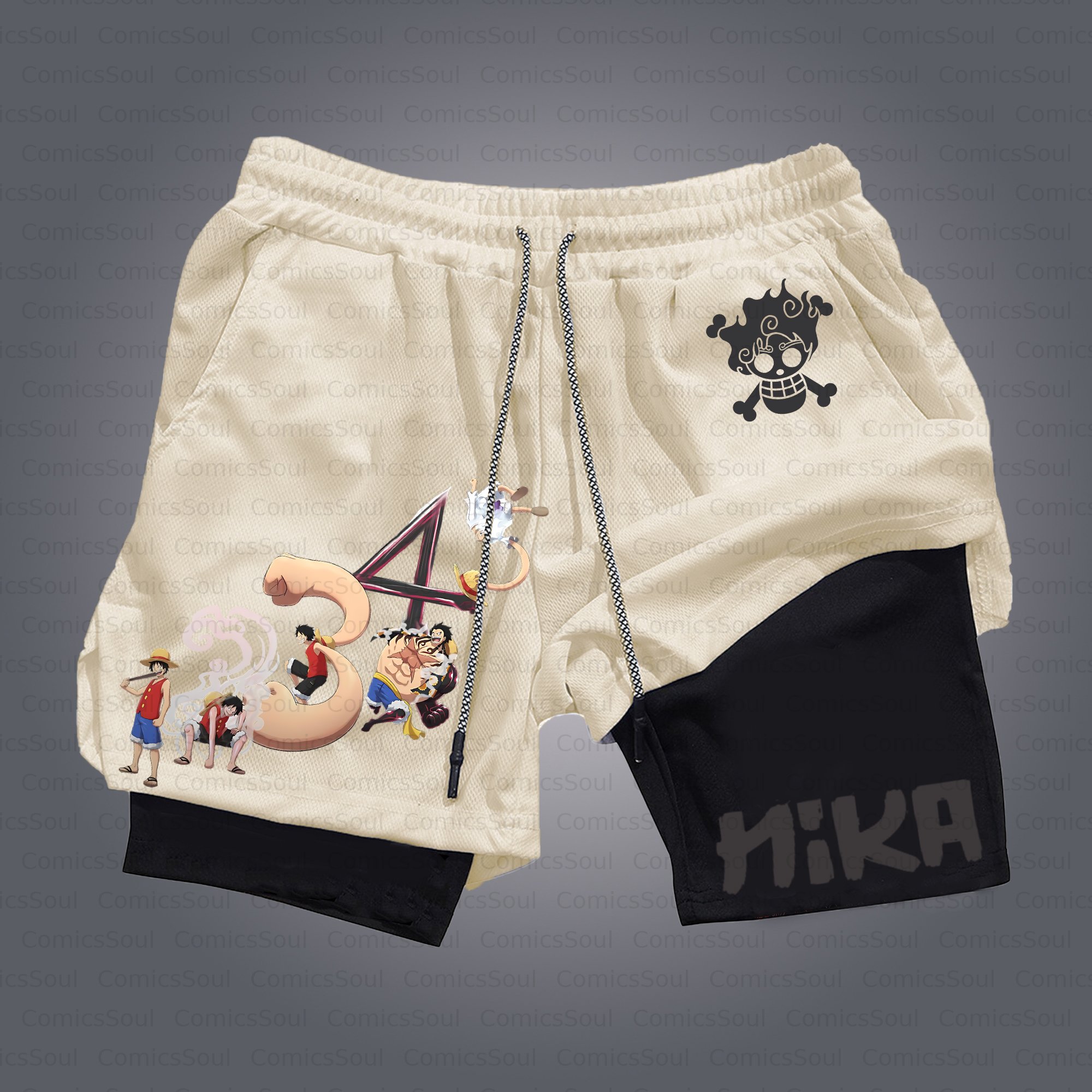 Unisex Casual Anime Style Shorts