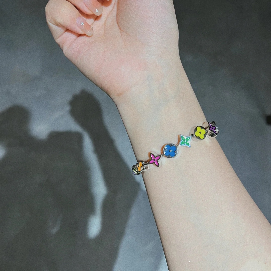 Louis Vuitton Candy Color Enamel Monogram Bracelet - Original Replica Club