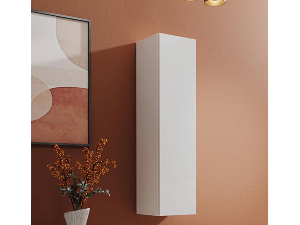 Armario colgante para Salón comedor en Blanco con 30x30x120 cm Luzssnh