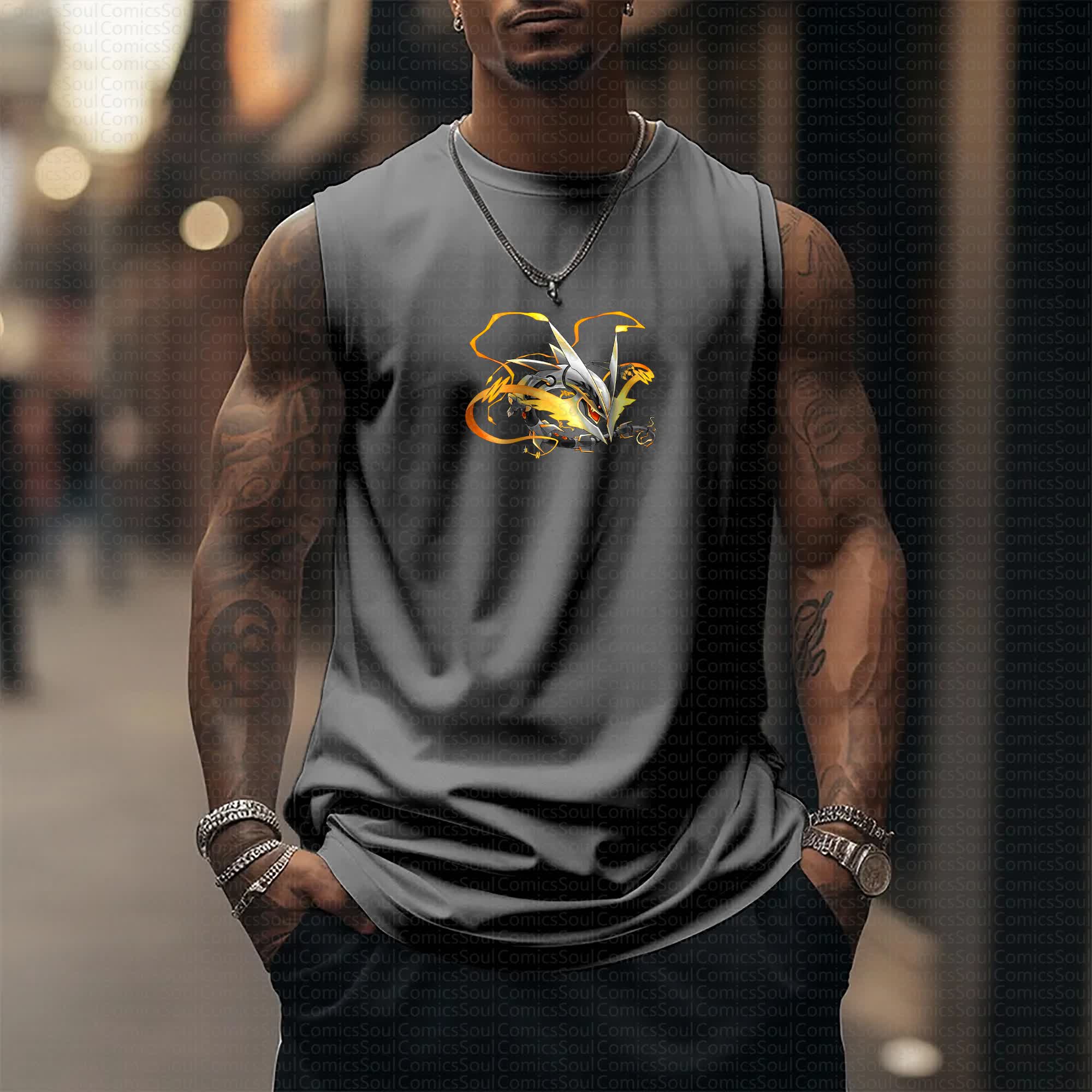 Unisex “Comicssoul” Casual Anime  Tank Top TeeThreads Sustain the Scene with Custom Apparel