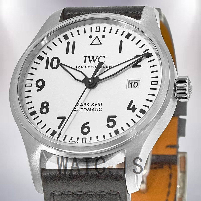 IWC Pilot 42mm/40mm IW327012 Men's Silver-tone White Dial