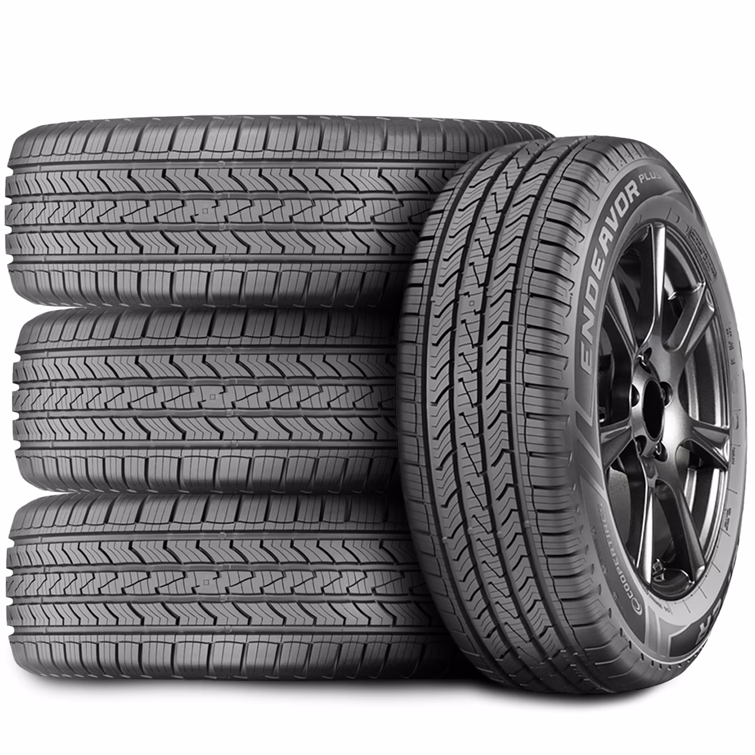 Set of 4 (FOUR) Cooper Endeavor Plus 235/60R18 107V XL AS A/S All-Season Tires