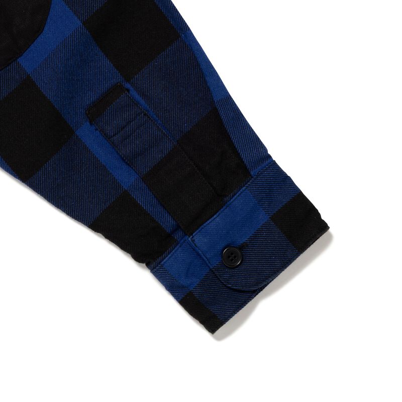 HUMAN MADE CHECK HALF-ZIP SHIRT