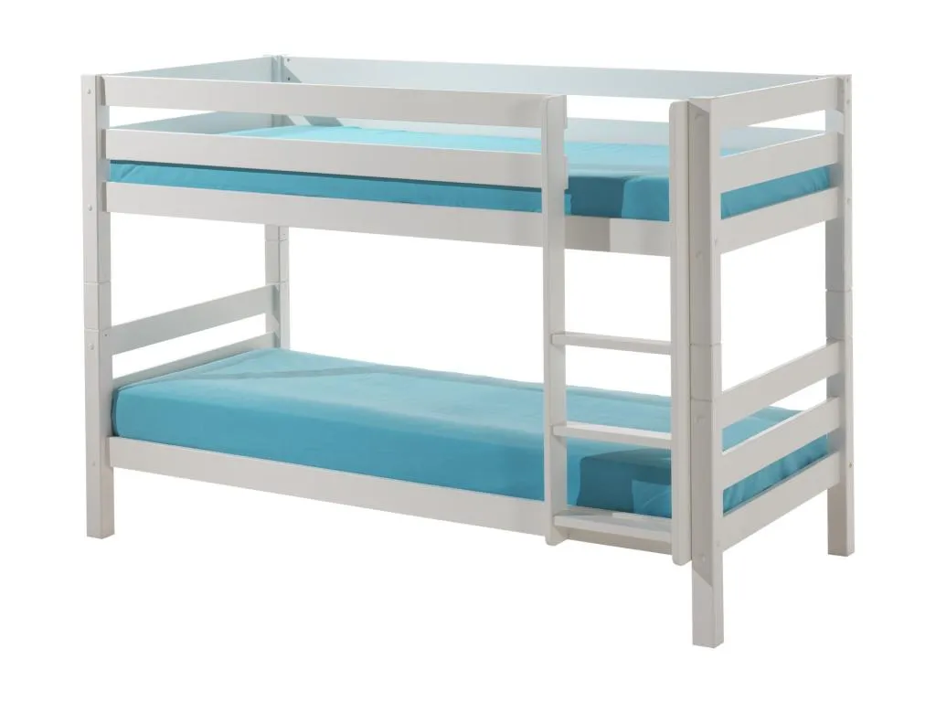 Litera 90x200 cm con 2 cajones Jmmhogar macizo blanco Jmmhogar Al 140 cm