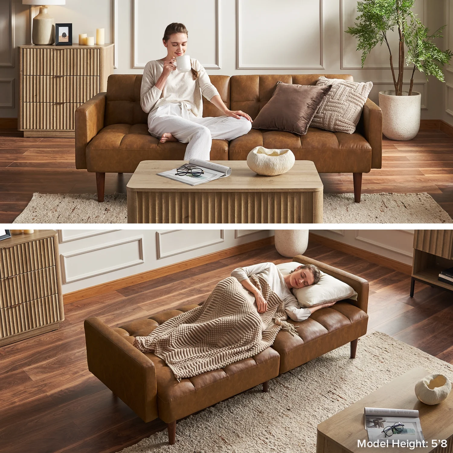 Mopio Aaron Futon Sofa Bed Old Rosa - Image 51