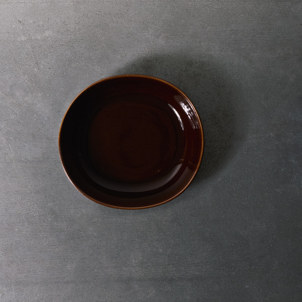 Assiette creuse Out of Lines - Ocre