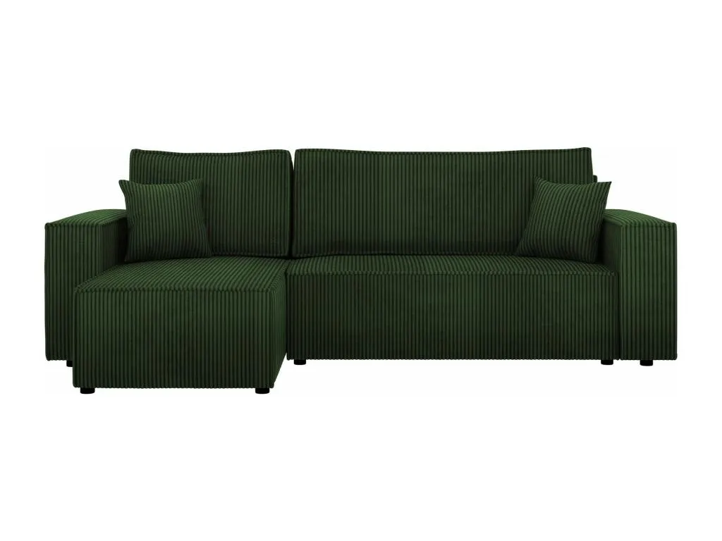 Sofá rinconero Decocasaes 100 Verde Función de descanso Caja de ropa de cama 244x145cm 99533yyqn