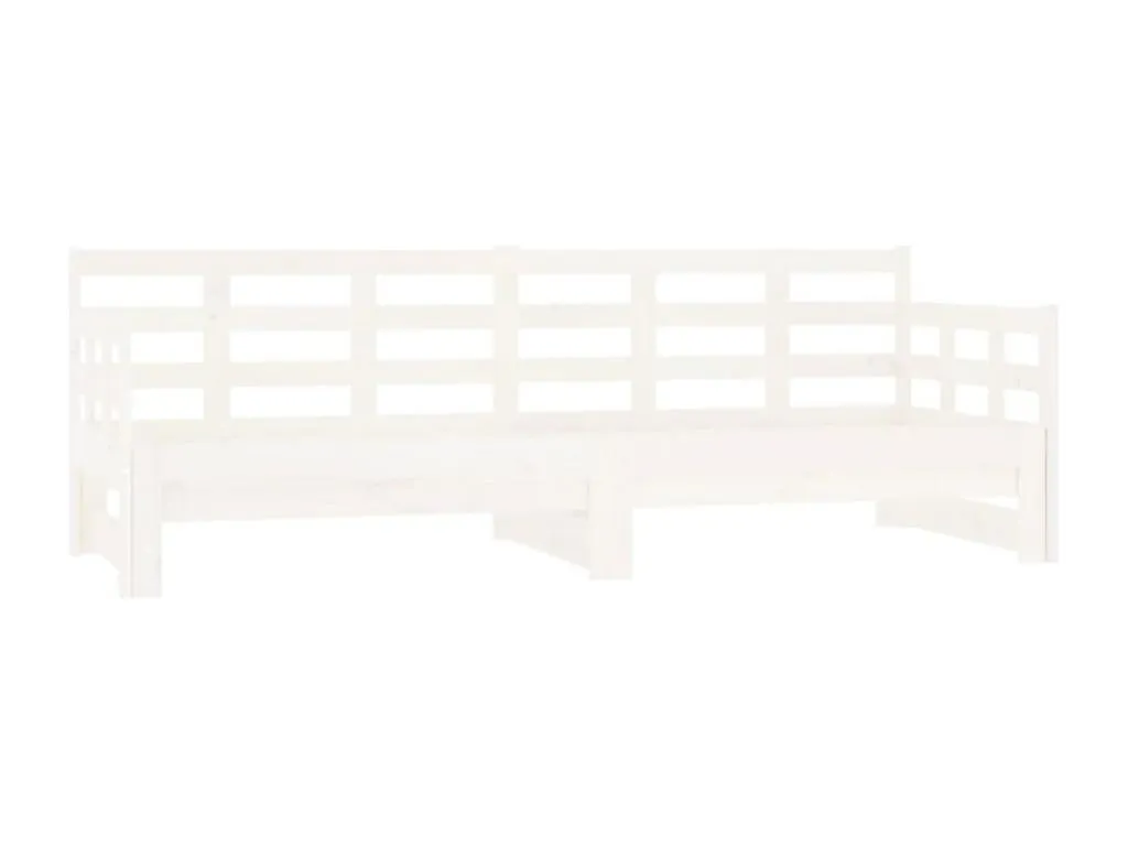 Sofá cama extraíble sin colchón blanco 2x(90x190) cm 09198OSBX