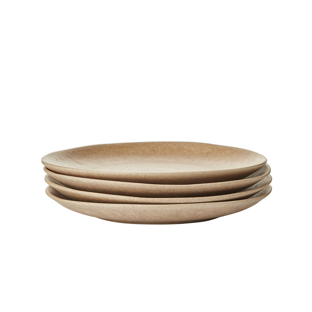 Blokker Mixed Ceramics Ontbijtborden 4st. - Ø 22 cm - Zand