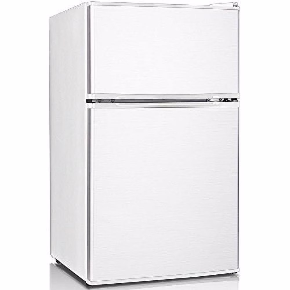 Keystone New Standard 3.1 Cu. Ft. 18.5 in W Compact Standard Door Refrigerator/Freezer, White, KSTRC312CW(4.4 cu ft/White)