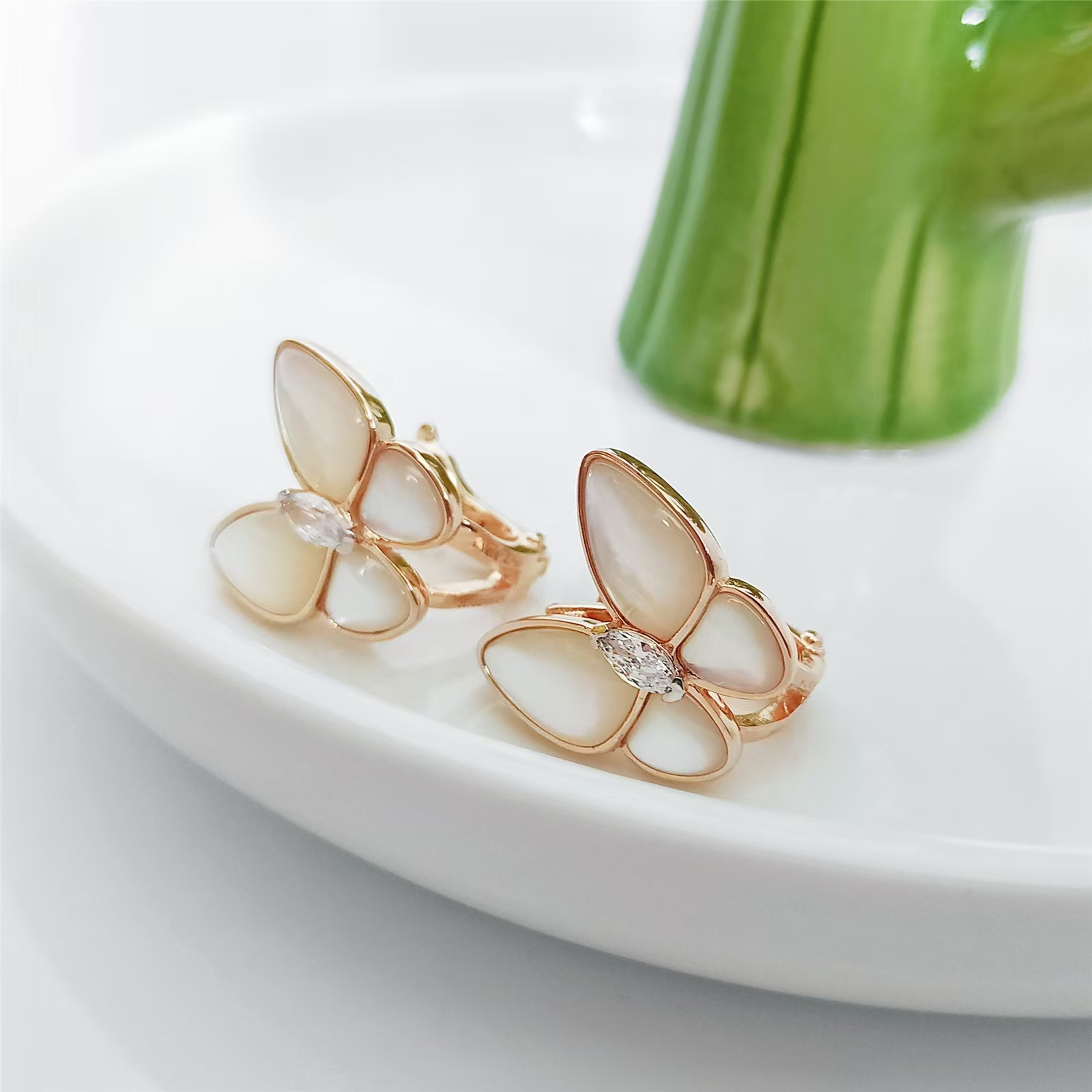 VCA Two Butterfly Earrings - Original Replica Club