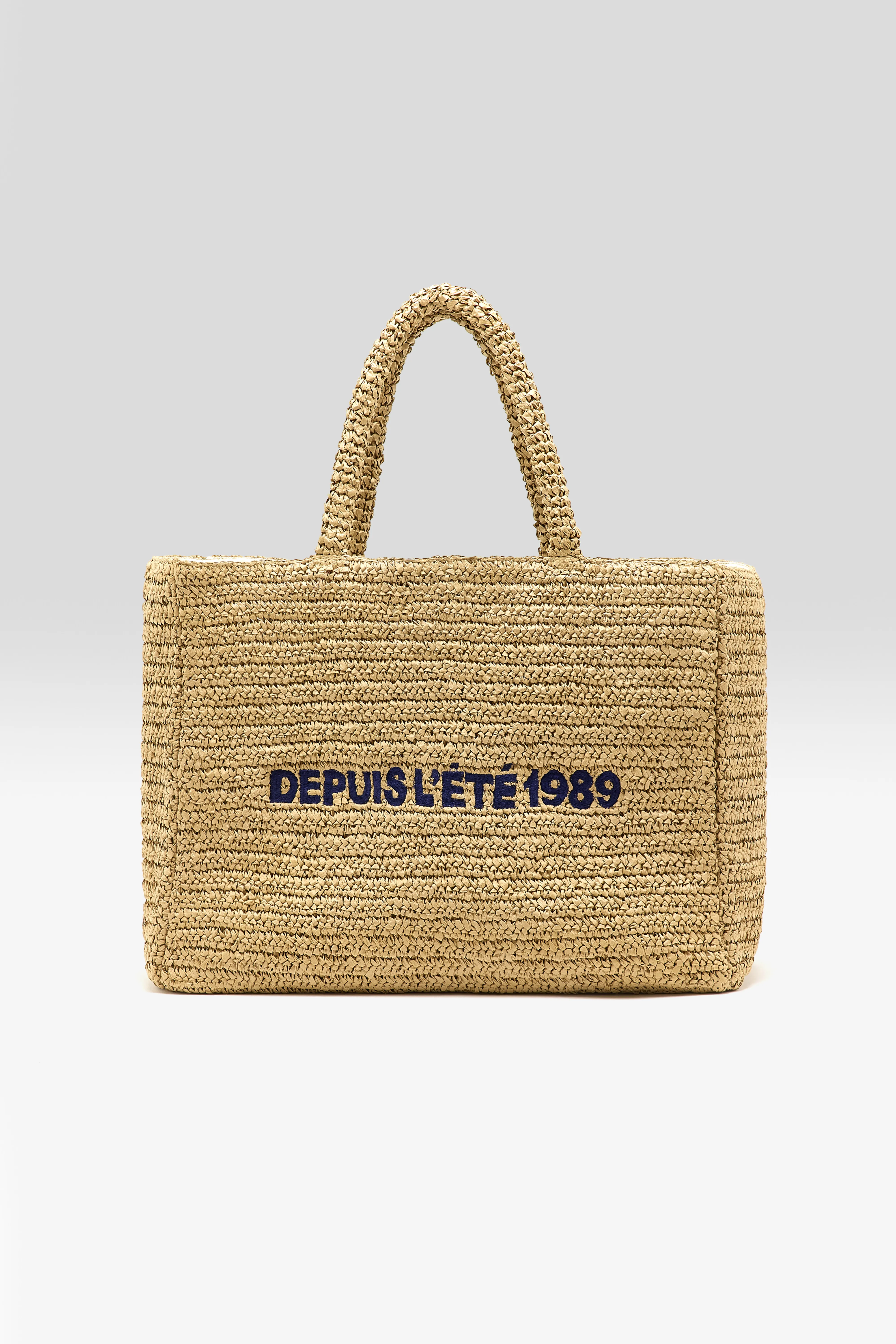Bellerose Itop straw shopping bag (261 / W / NATURAL)