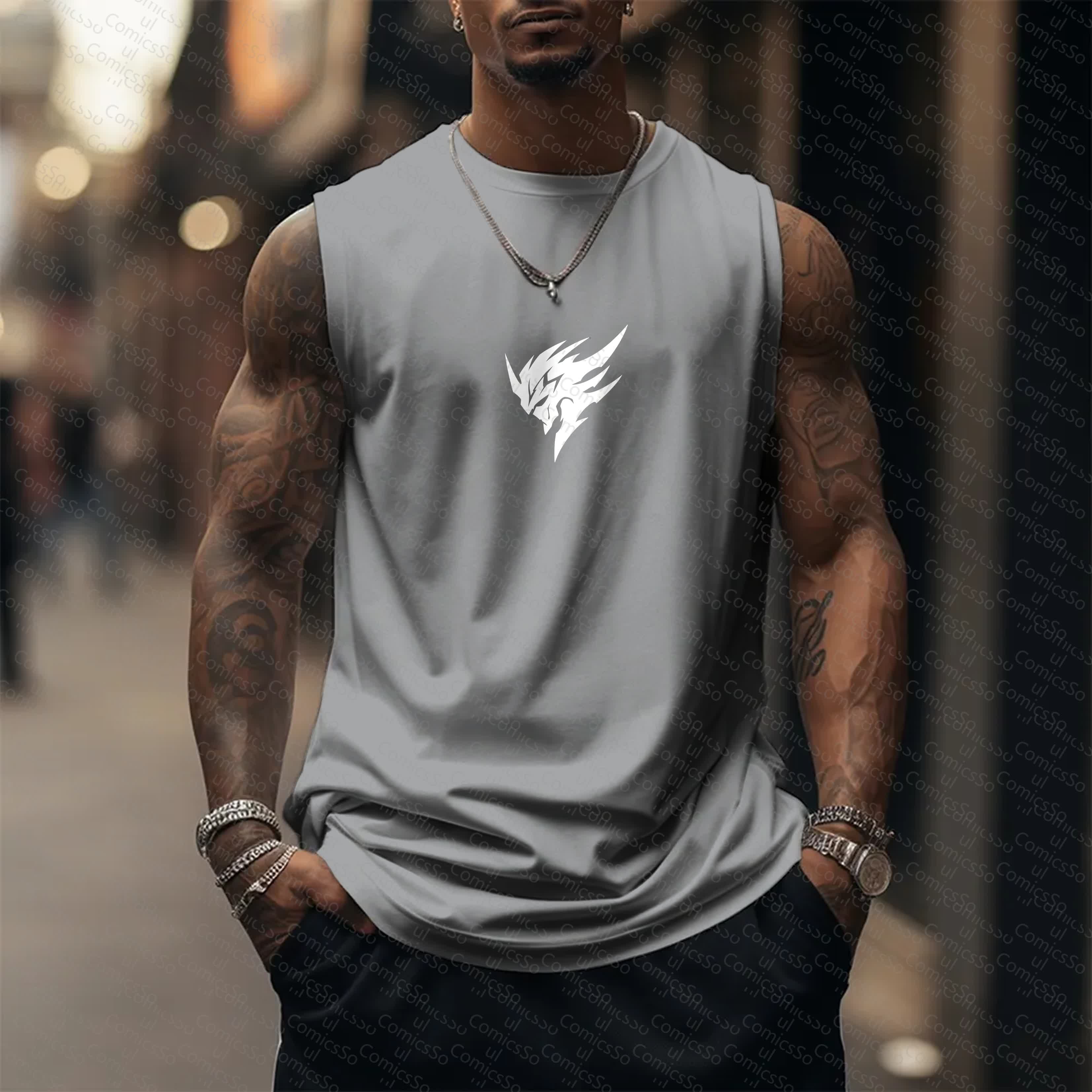 Unisex  “Comicssoul” Casual Anime  Tank Top TeeThreads Sustain the Scene with Custom Apparel