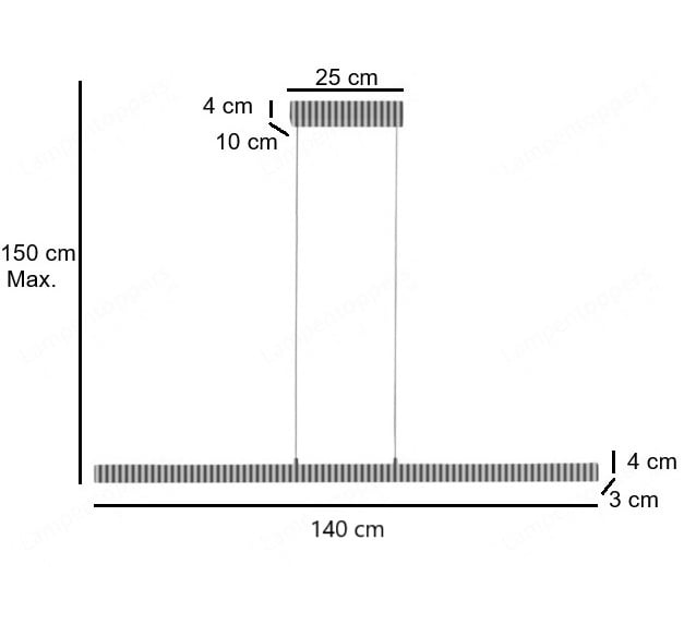 Freelight Freelight Hanglamp Traiano Zwart Up & DownLight Dimmer +