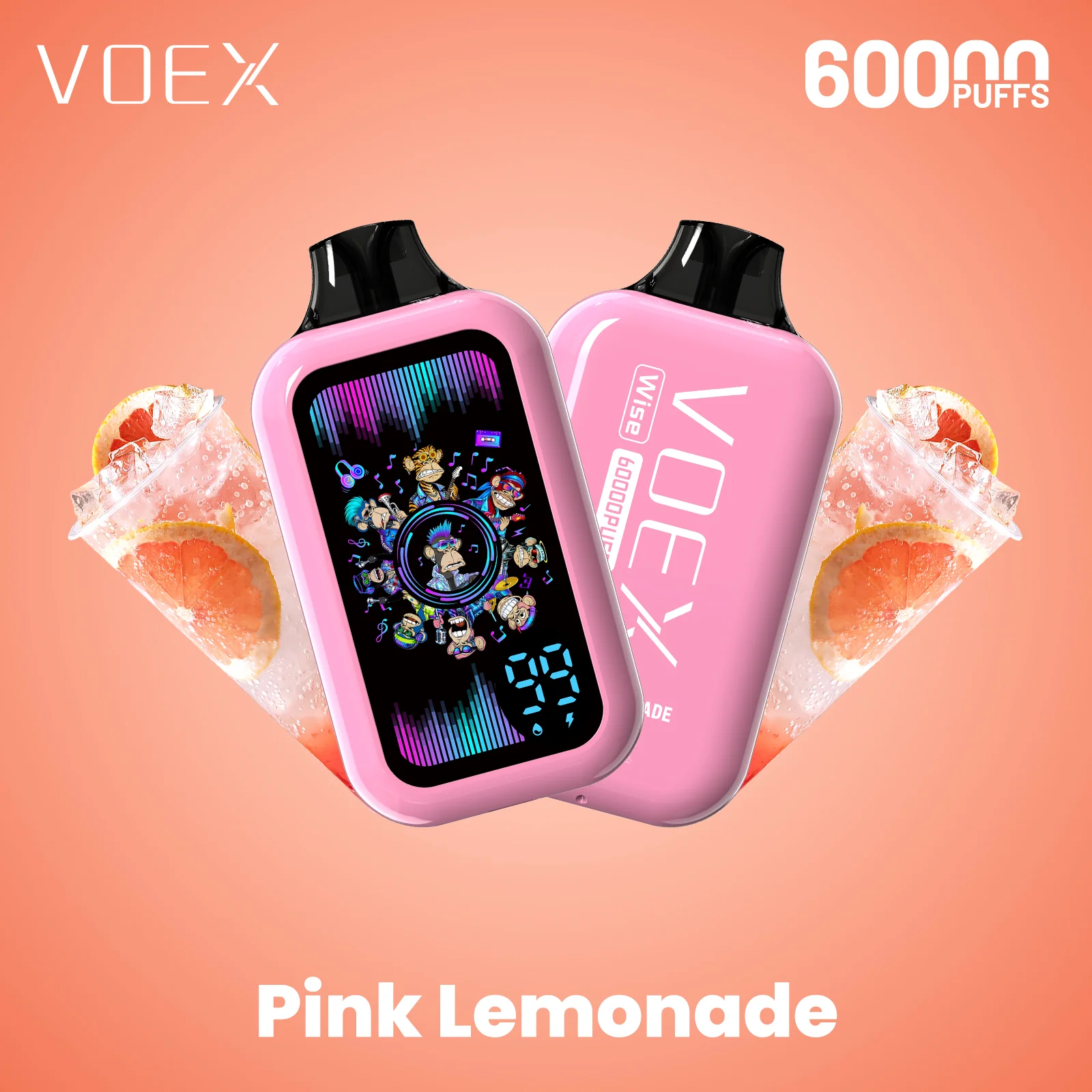 VOEX Wise/Space 60K eldobható e-cigaretta (minden íz)