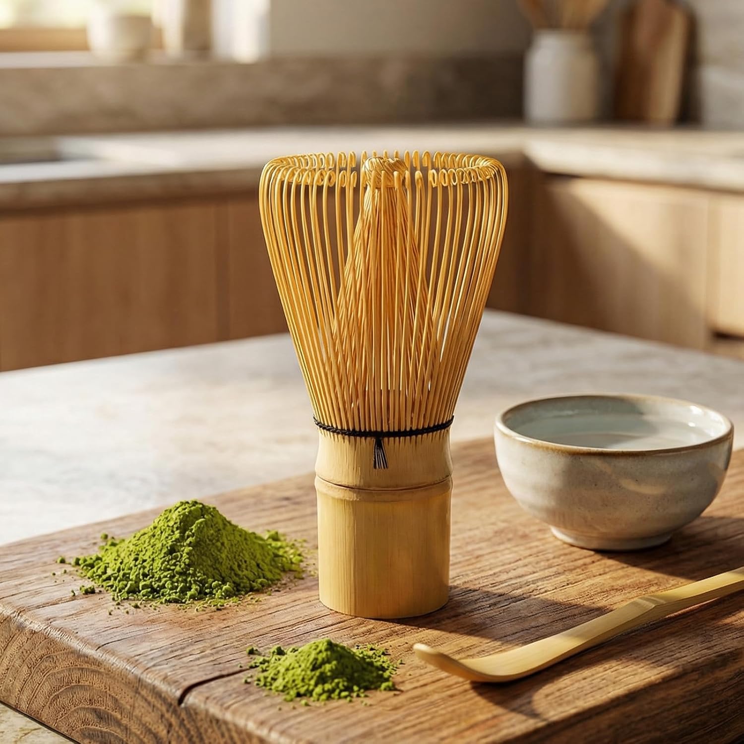 Clay&Fire Matcha Whisk, Handcrafted Bamboo Whisk for Matcha Powder, Traditional Japanese Chasen for Matcha Stirrer, 100% Natural Matcha Wisk