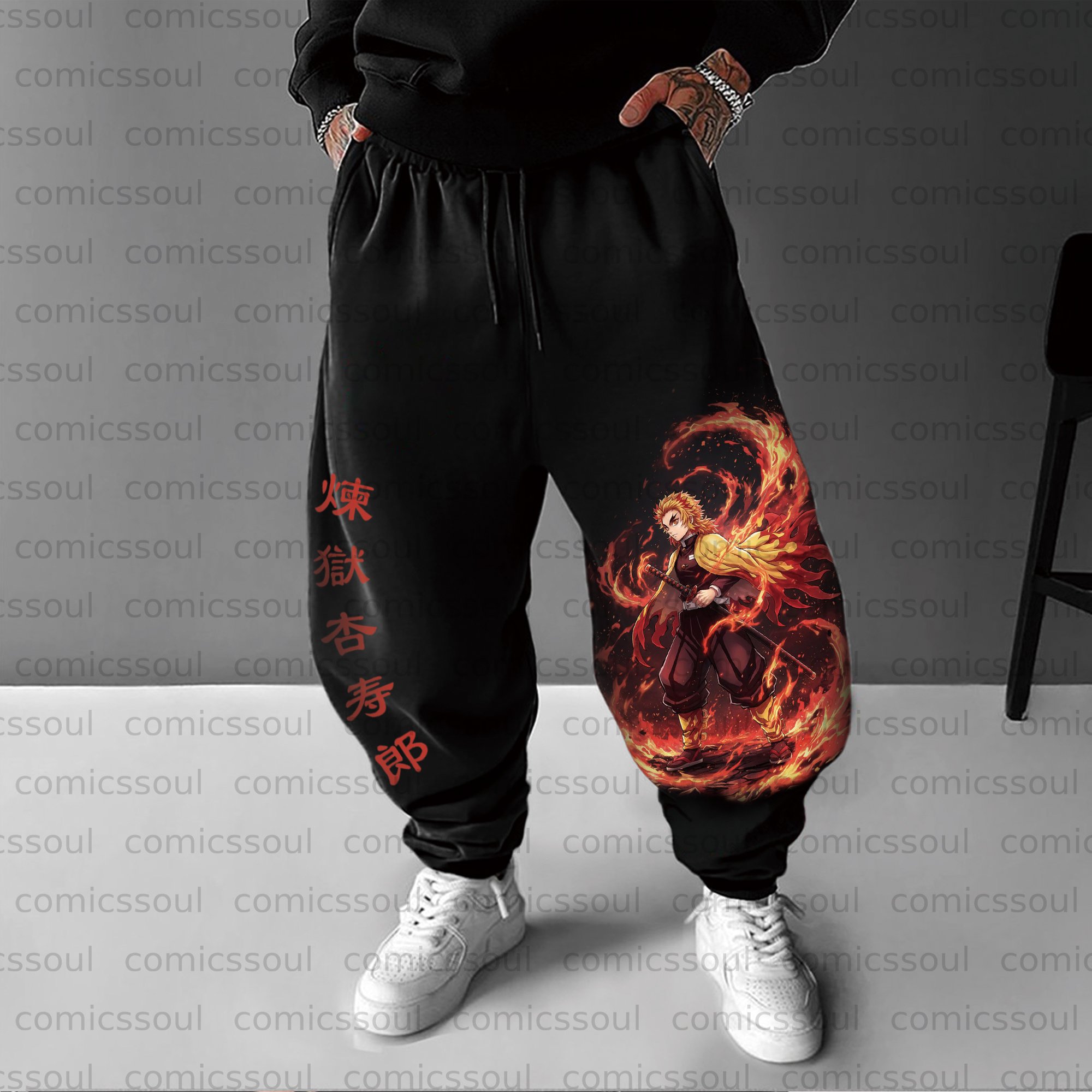 Unisex Anime Inspired Vintage Pants