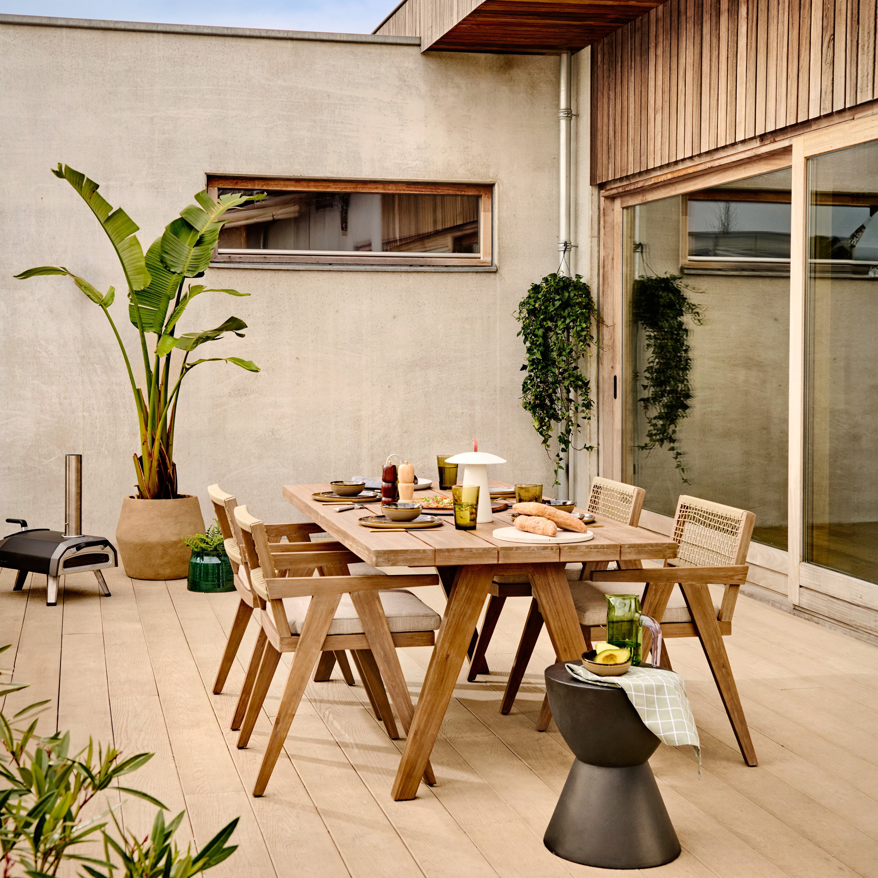 SERAX - Bloempot Groen-donker groen D 30 cm H 23 cm