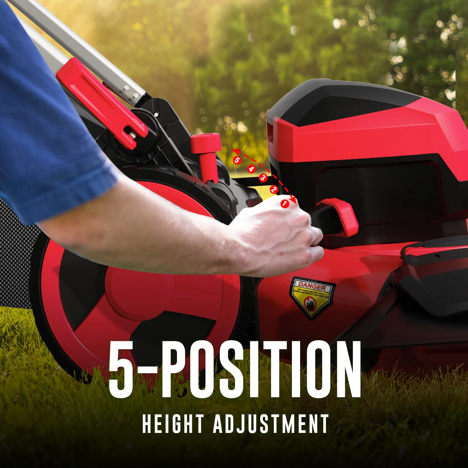 PowerSmart 80V 22-inch Self-Propelled Cordless Lawn Mower with 6.0Ah Battery and Charger - Image 6