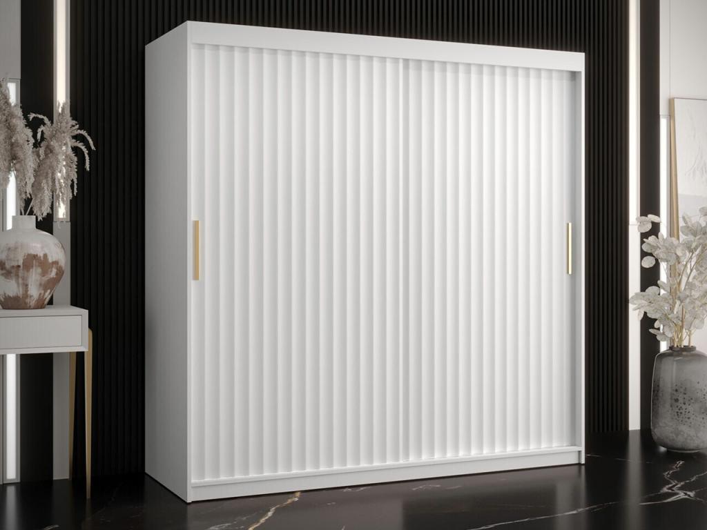 Armario Abodeia 335 - Blanco - 200x180x62cm - Puertas de armario Correderas
