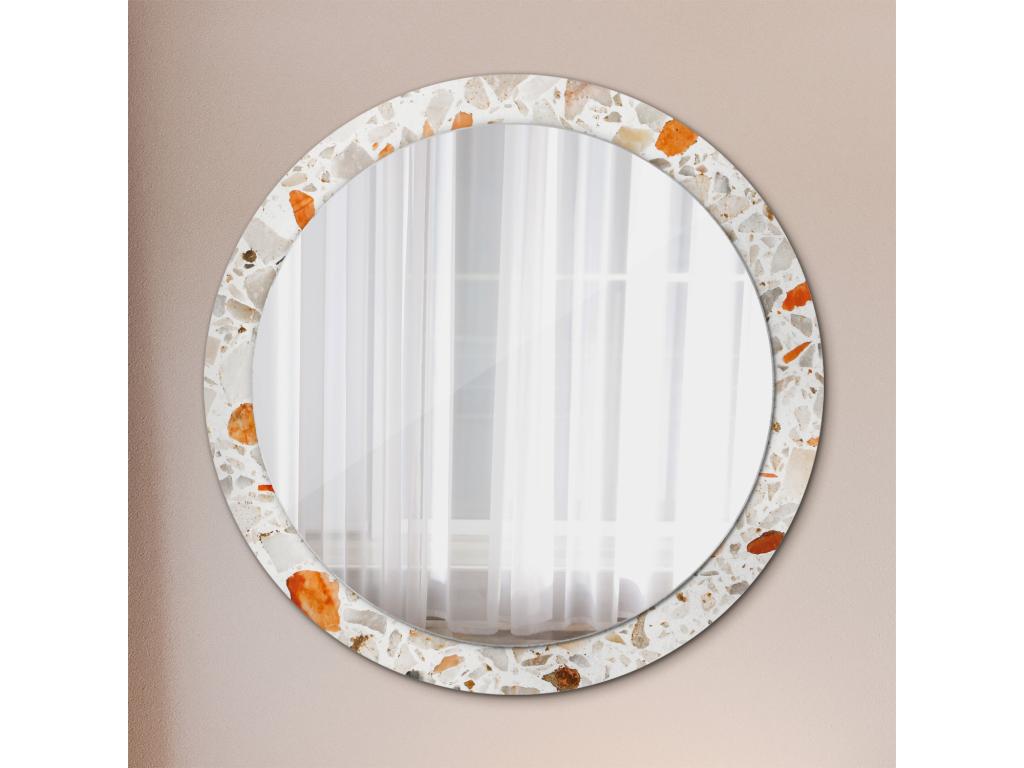 Espejo decorativo redondo - Estilo Terrazo - 90 cm