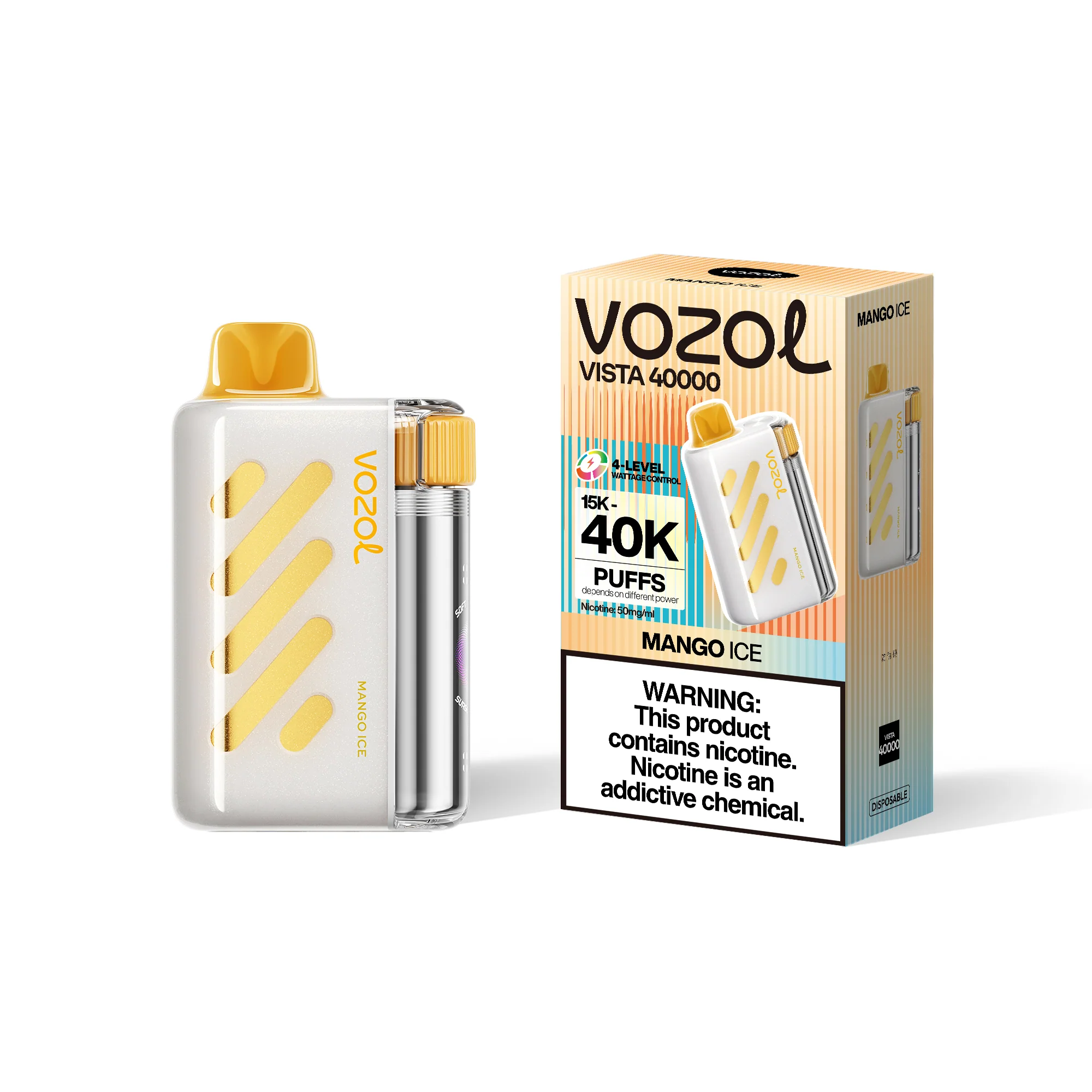 VOZOL VISTA 40K kertakäyttöinen sähkötupakka (kaikki maut)