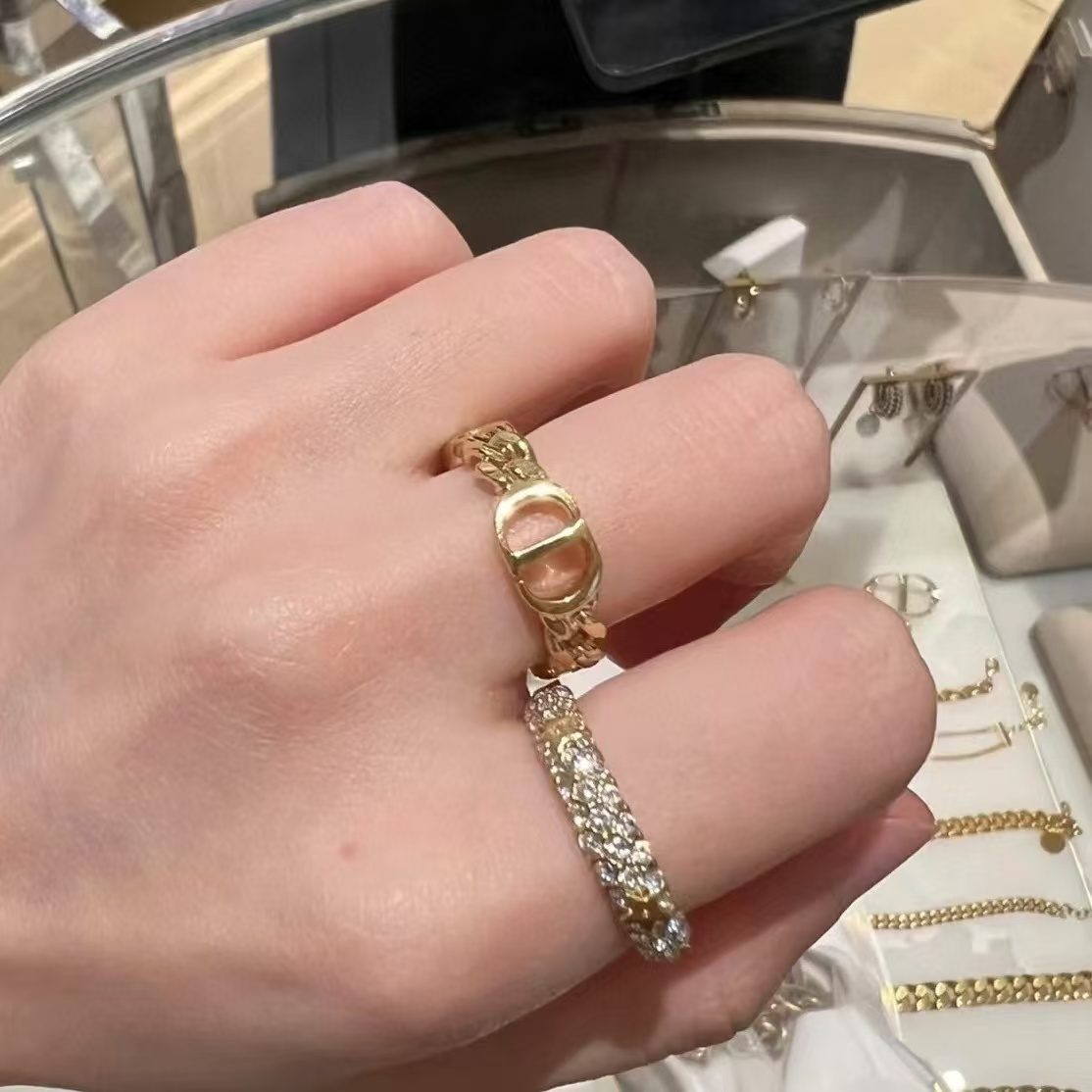 Dior CD Star Stacking Rings - 2 Pieces - Original Replica Club