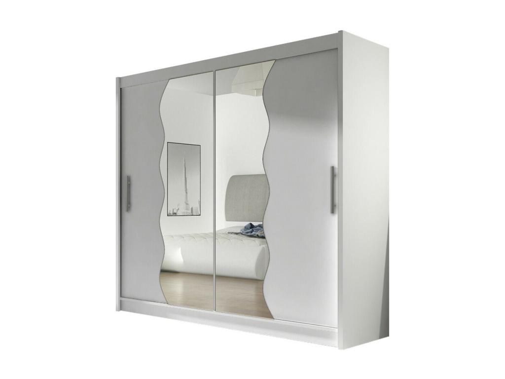 Armario Abodeia 125 - Blanco - 215x180x57cm - Puertas de armario Correderas