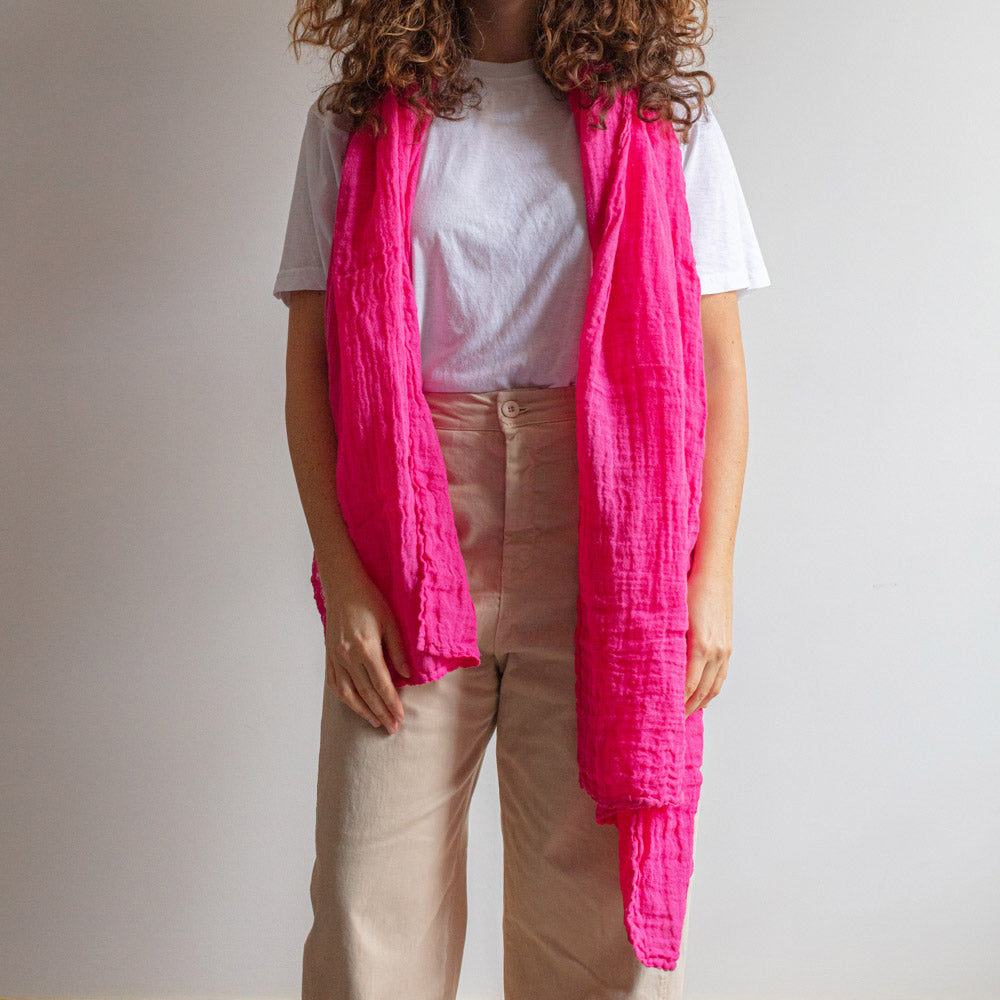 Merci - Étole Légère - Fuchsia