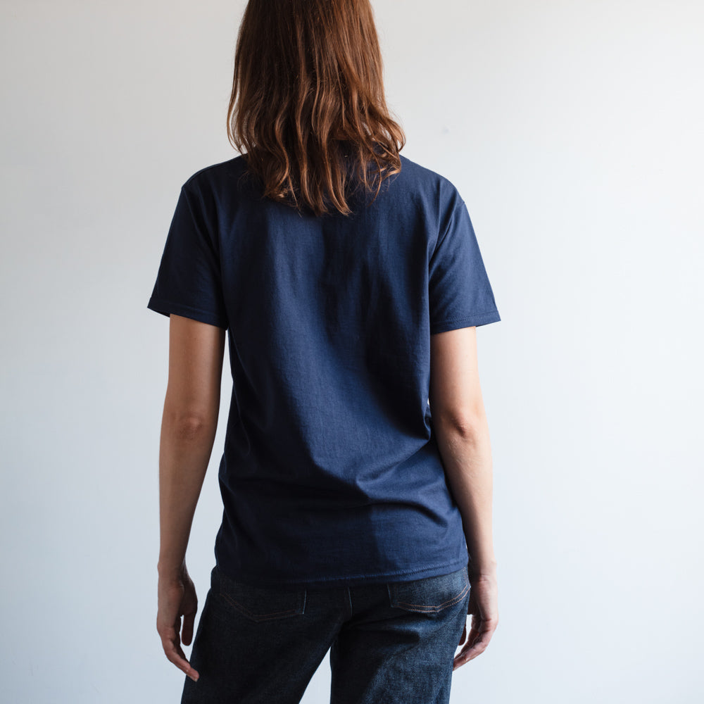 Merci - T-Shirt College Non Merci - Bleu