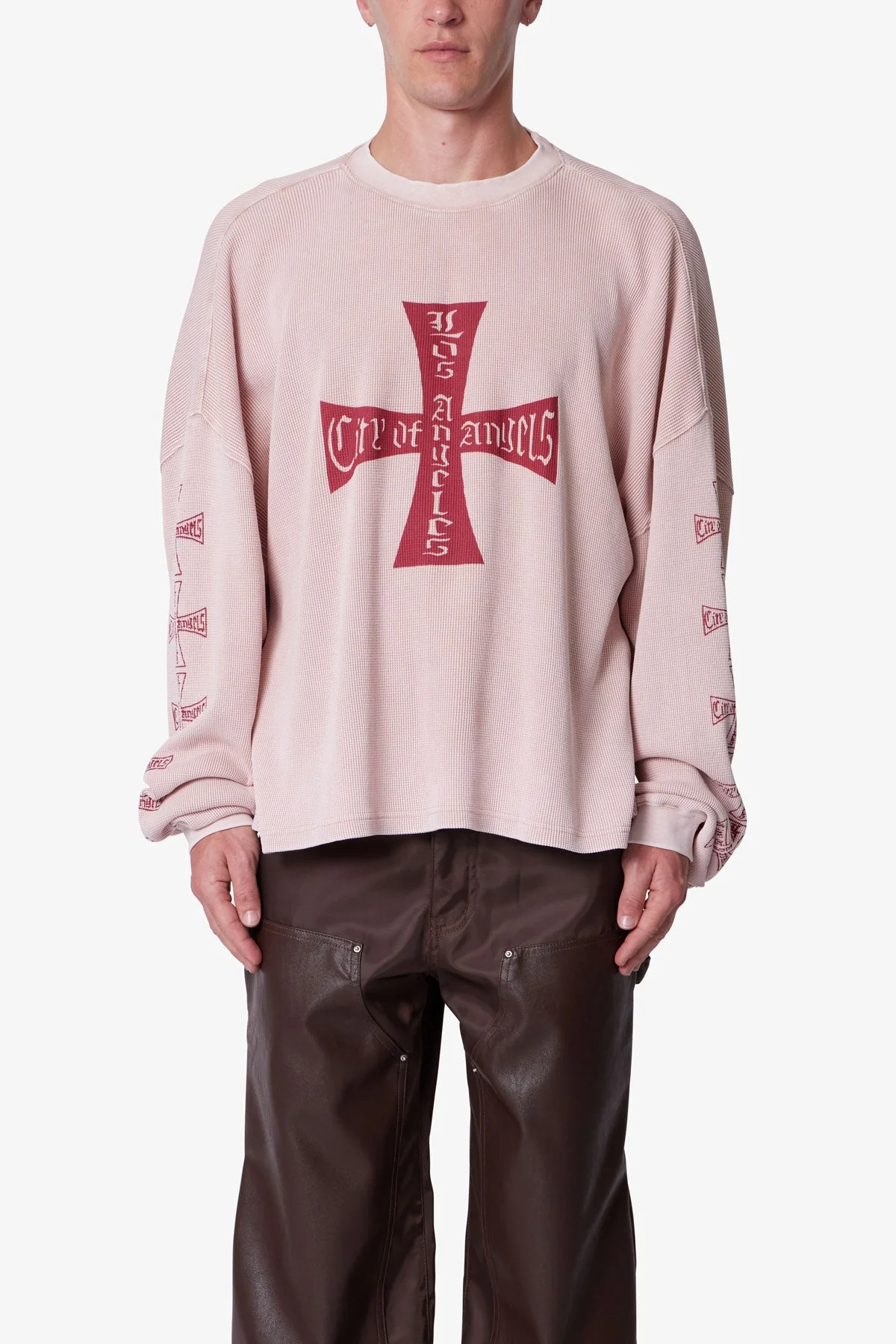Washed LA Thermal Shirt - Faded Rose