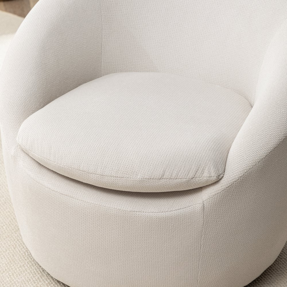Roundhill Furniture Winnie Modern Barrel Chair, 360- Swivel - Image 11