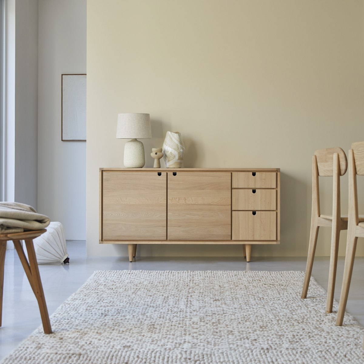 Tikamoon - Jonàk - Massief eikenhouten buffet 145 cm