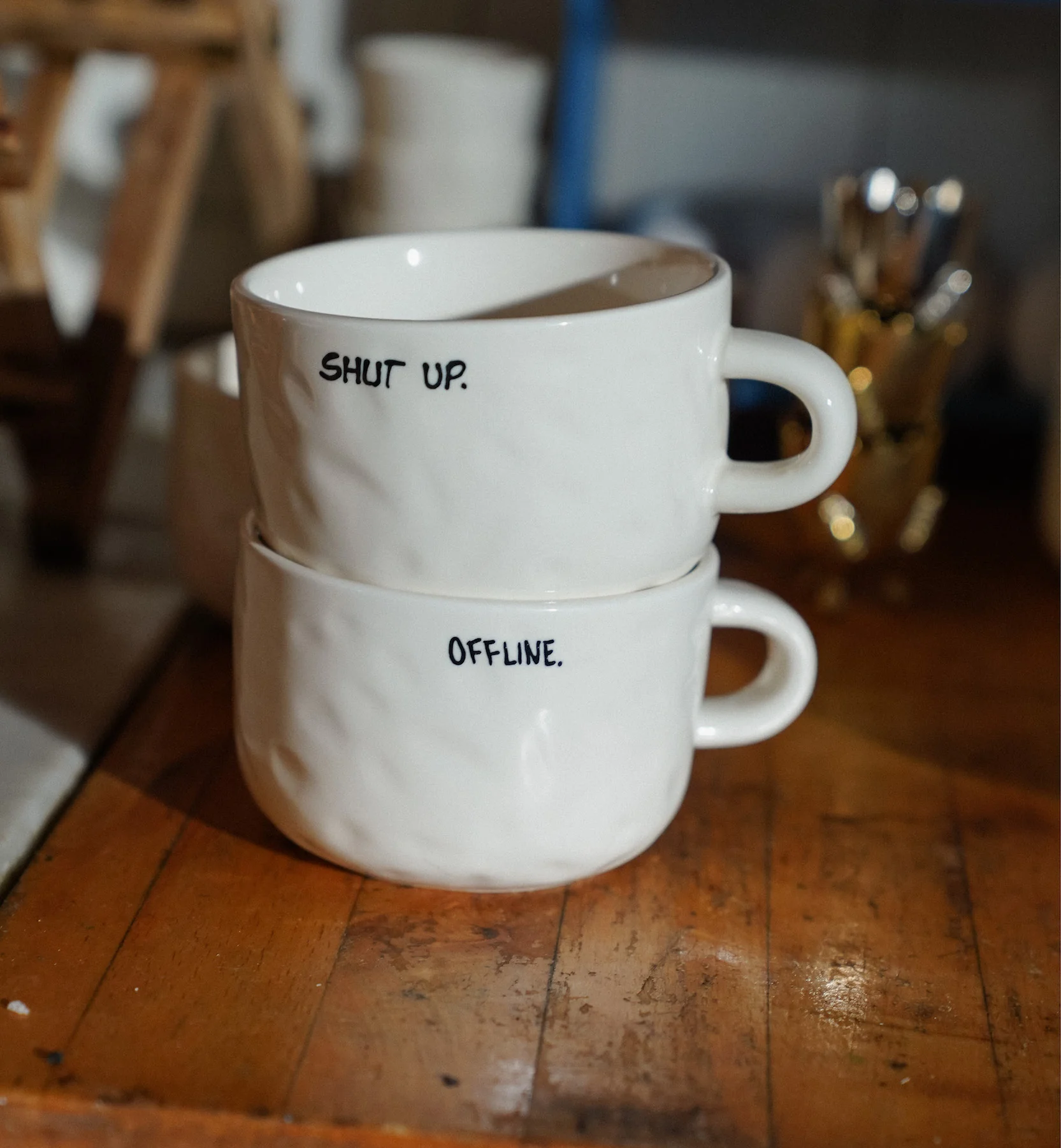 Shut Up Cappuccino Mug