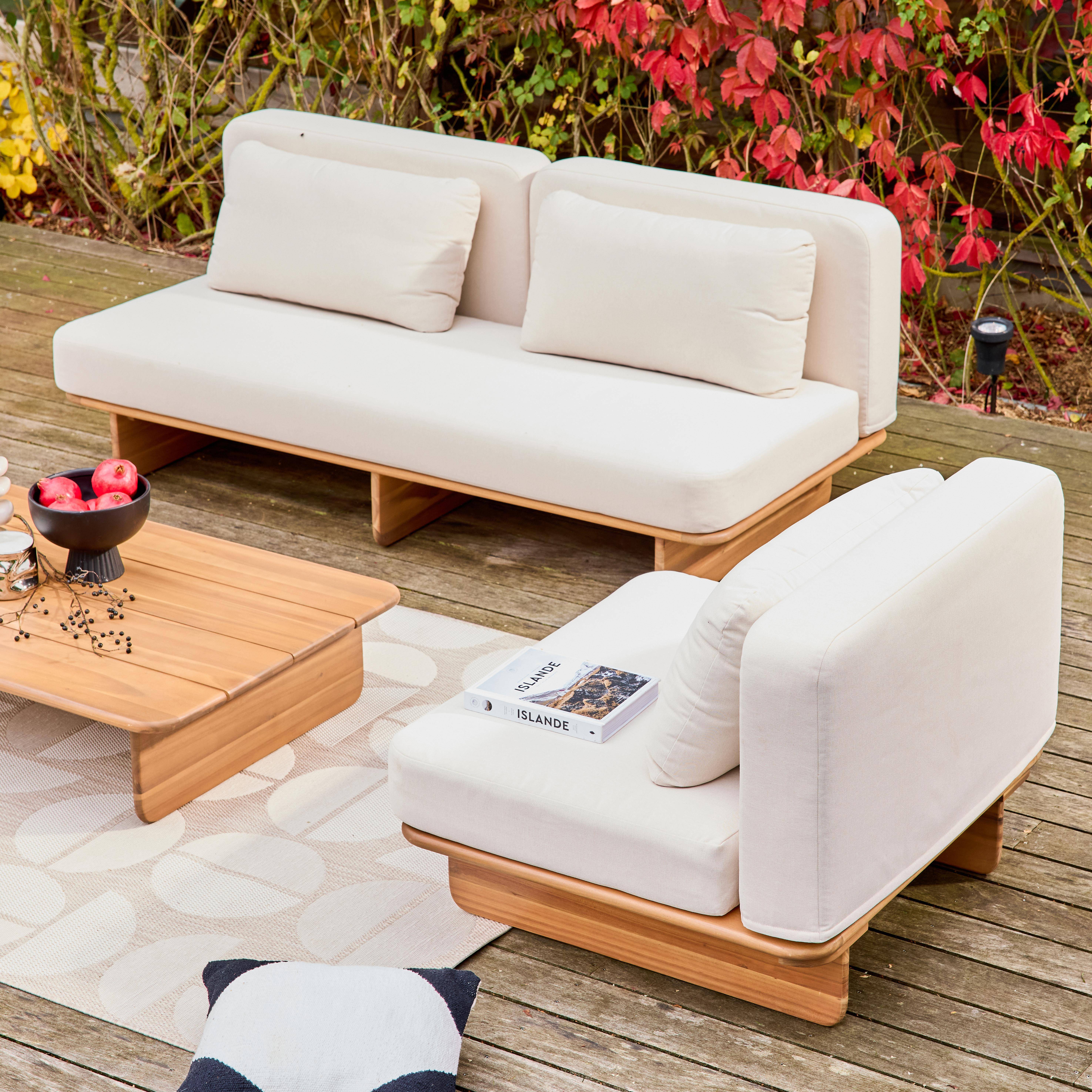 Armonia - Conjunto de jardín de madera de acacia, 4 plazas