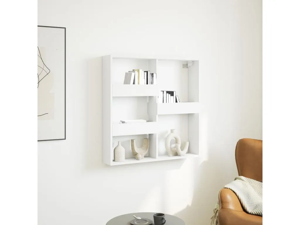Armario de pared Boverdeco de ingeniería blanco 80x15x80 cm