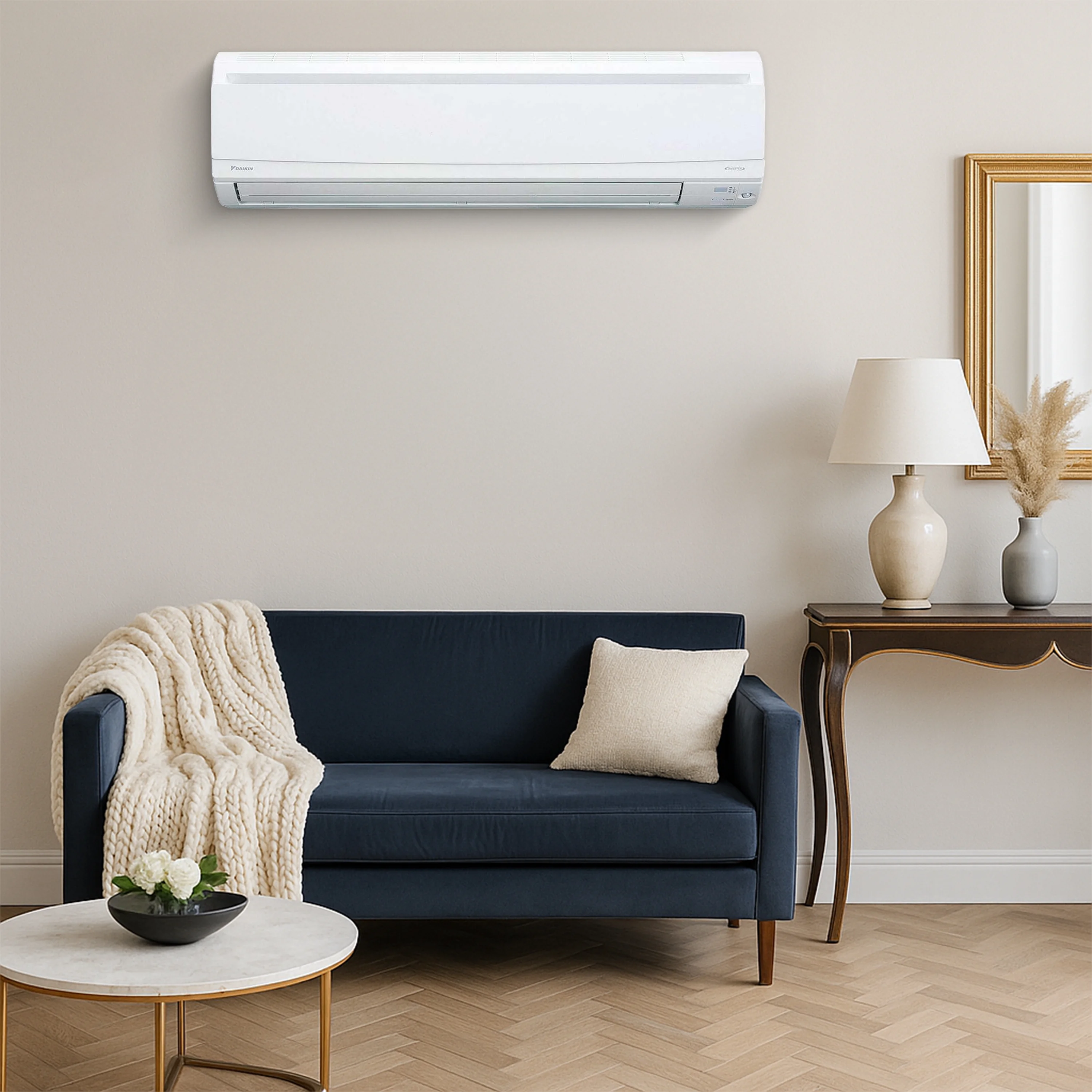 Daikin 15,000 Btu 20 SEER2 LV Series Ductless Mini-Split Wall Mount Heat Pump Air Conditioner with 15' Installation Kit, Wall Bracket, 1/2 Electric Whip, 30A Fuse -230V - Image 9
