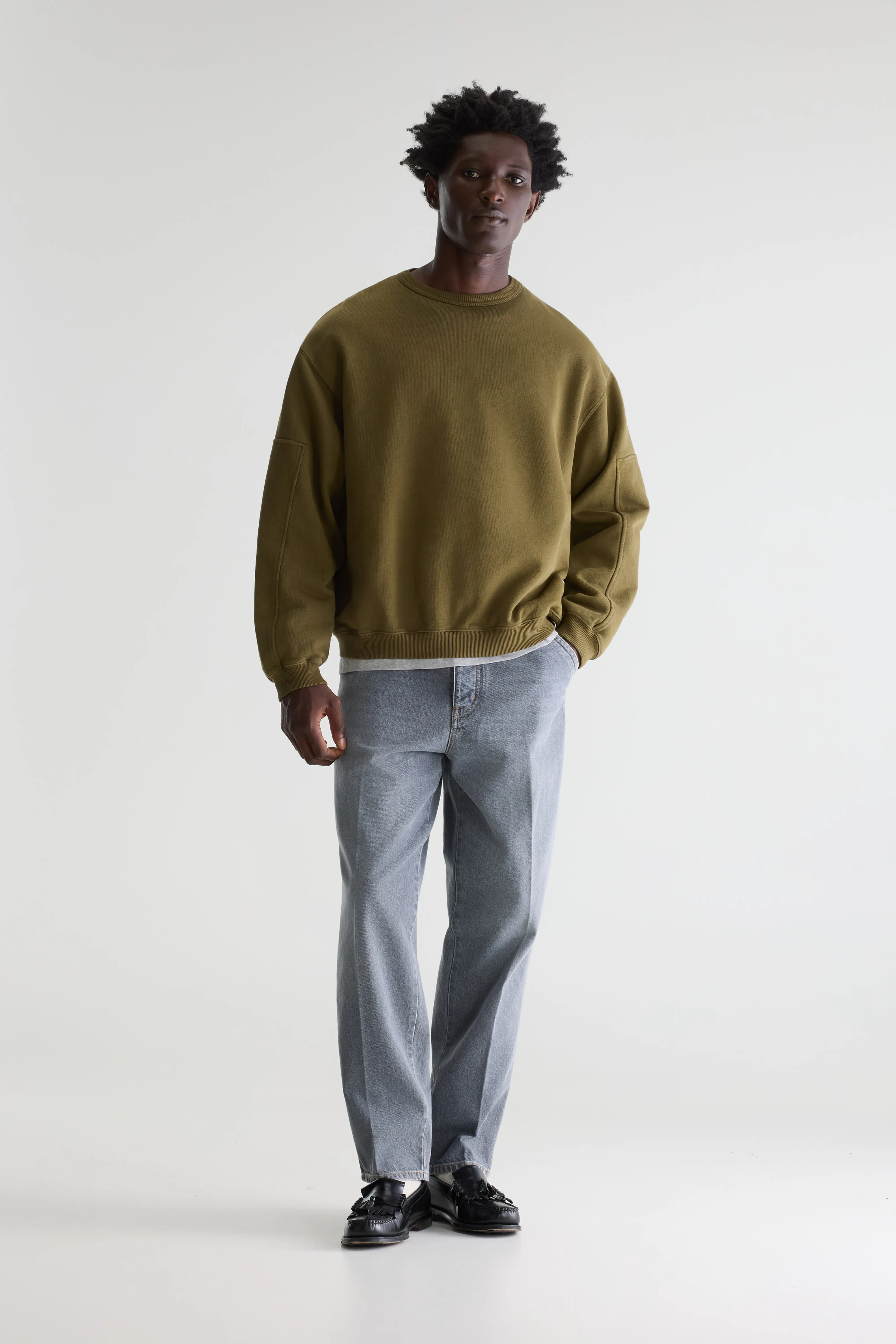 Bellerose Fapien crewneck sweatshirt (261 / M / MILITARY)