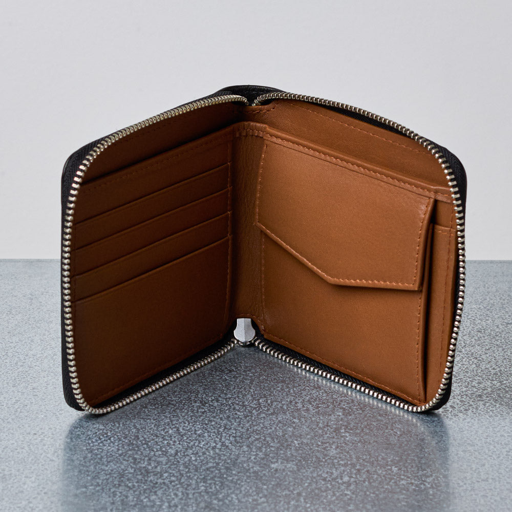 Merci - Porte Feuille Zip - Noir