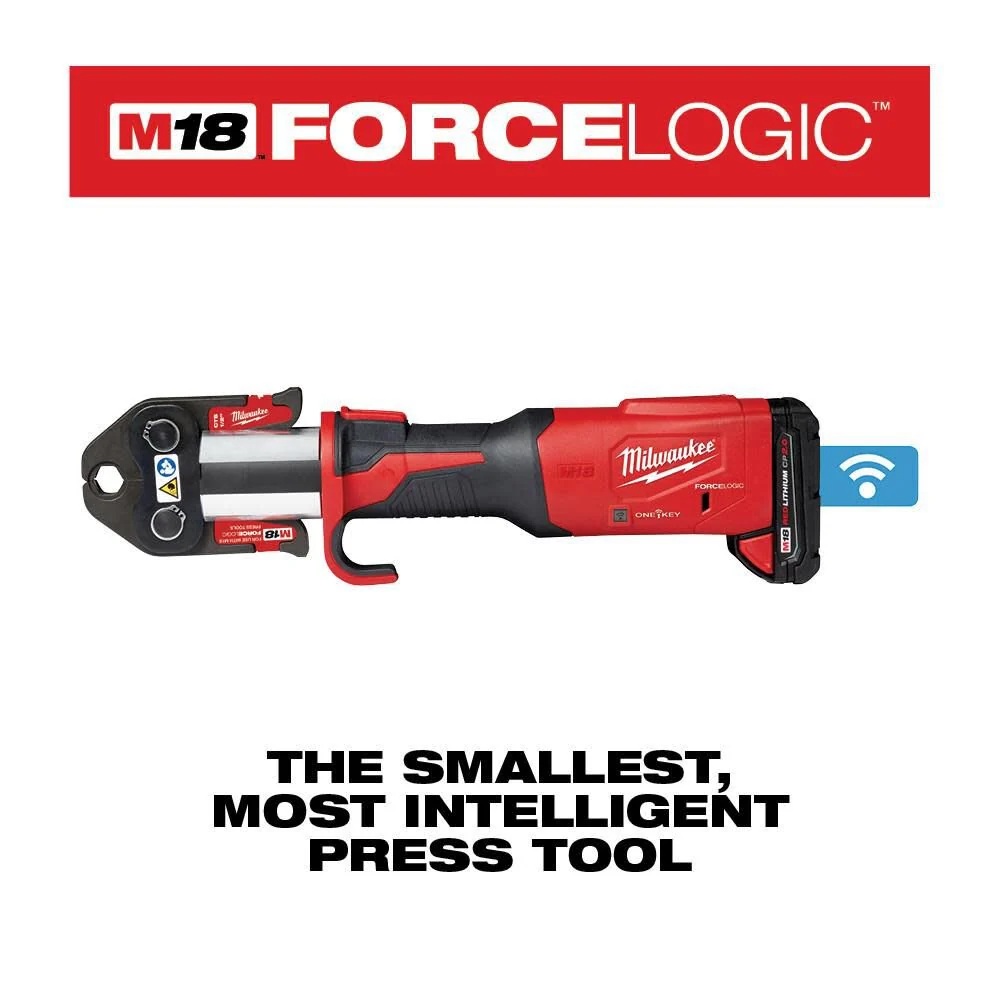 Milwaukee M18 FORCE LOGIC Press Tool With ONE-KEY - 1/2 in - 2 in CTS Jaws - Image 6 Milwaukee M18 FORCE LOGIC Press Tool With ONE-KEY - 1/2 in - 2 in CTS Jaws - Image 6