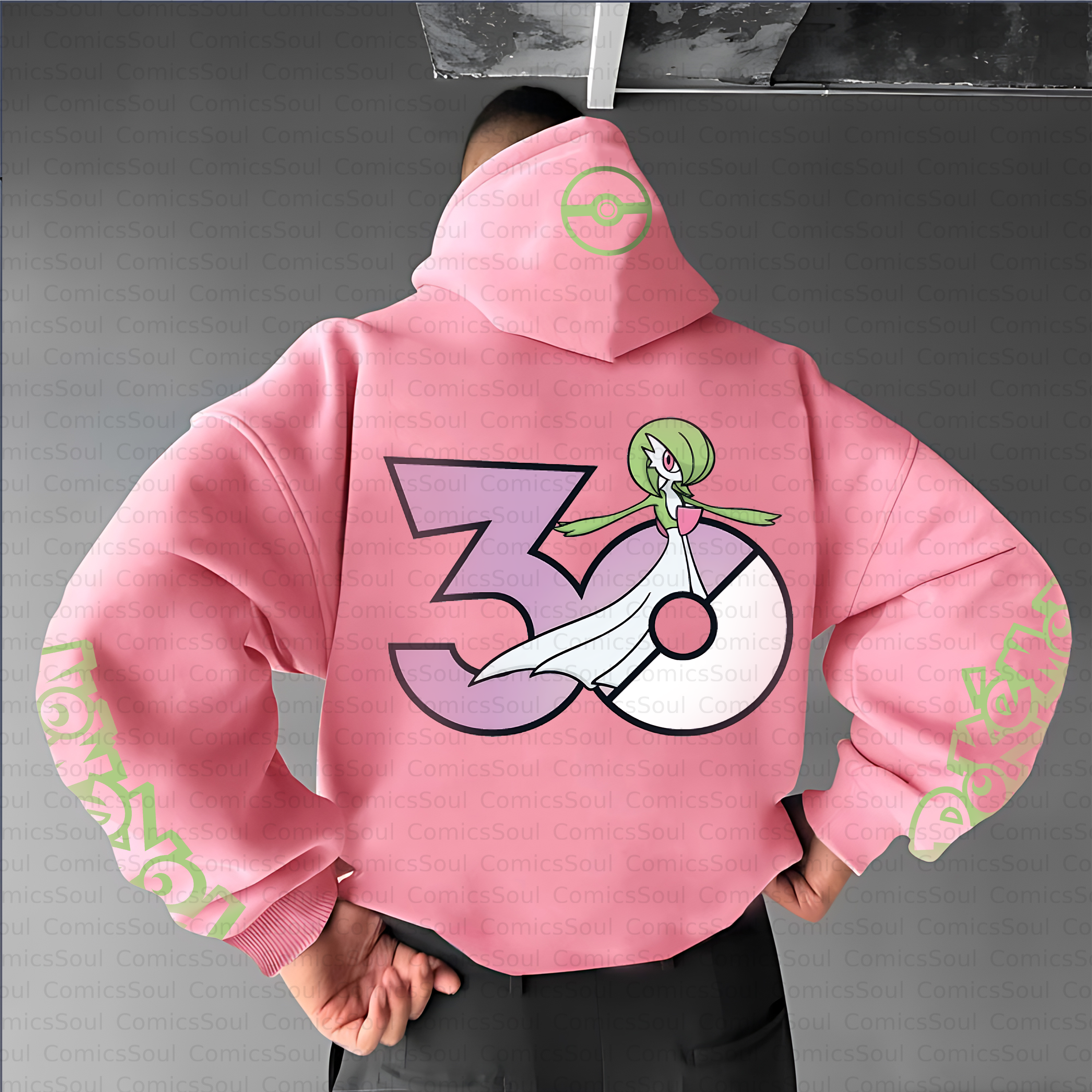 Unisex Anime Inspired Vintage Plush Hoodie