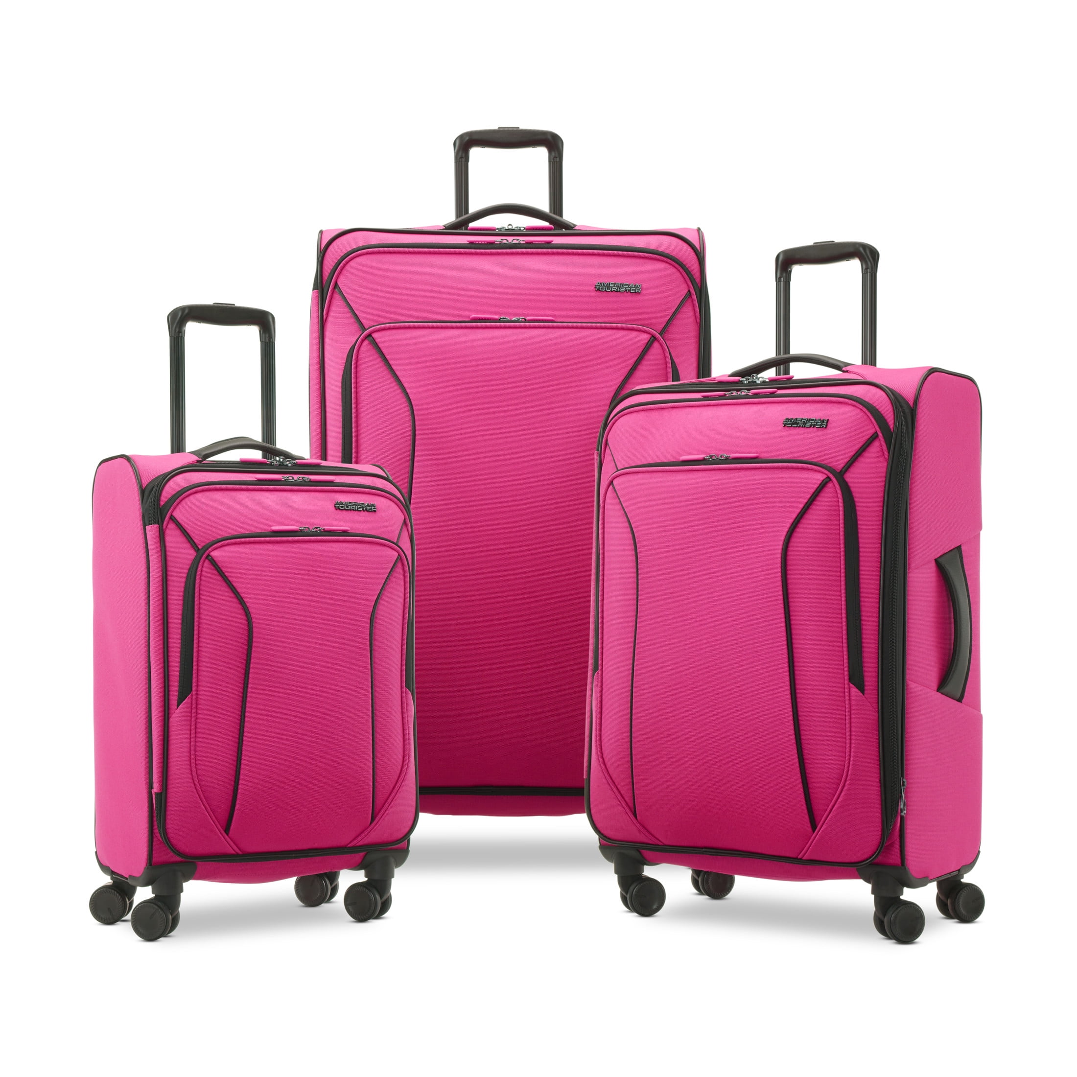 American Tourister X-Lite 3-Piece Luggage Set with Spinner Wheels - Light Grey - Image 16