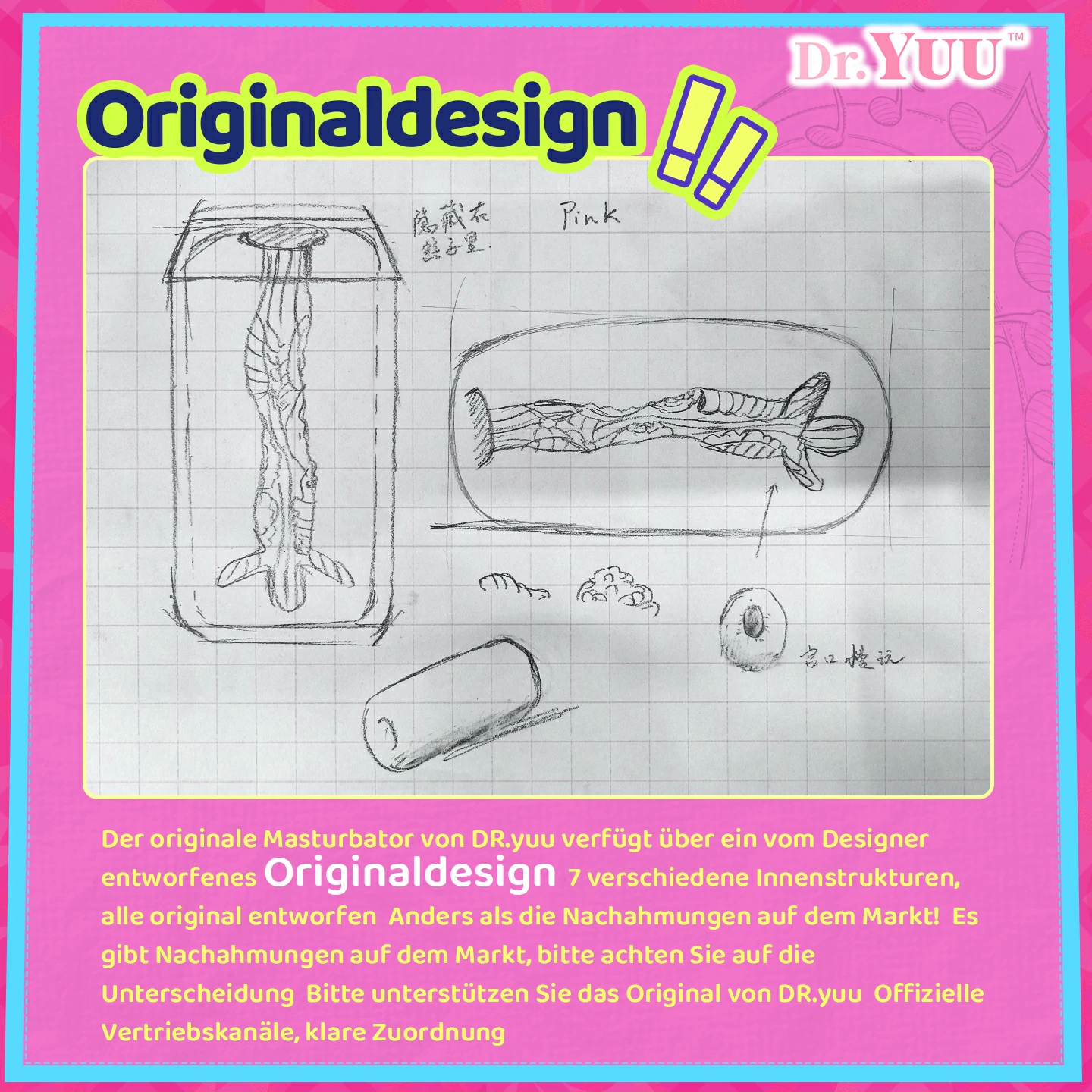 Materialvergleich der ersten und zweiten Dr.YUU Rainbow Women Generation mit weicherem, geruchsarmem Material und geringerem Ölaustritt