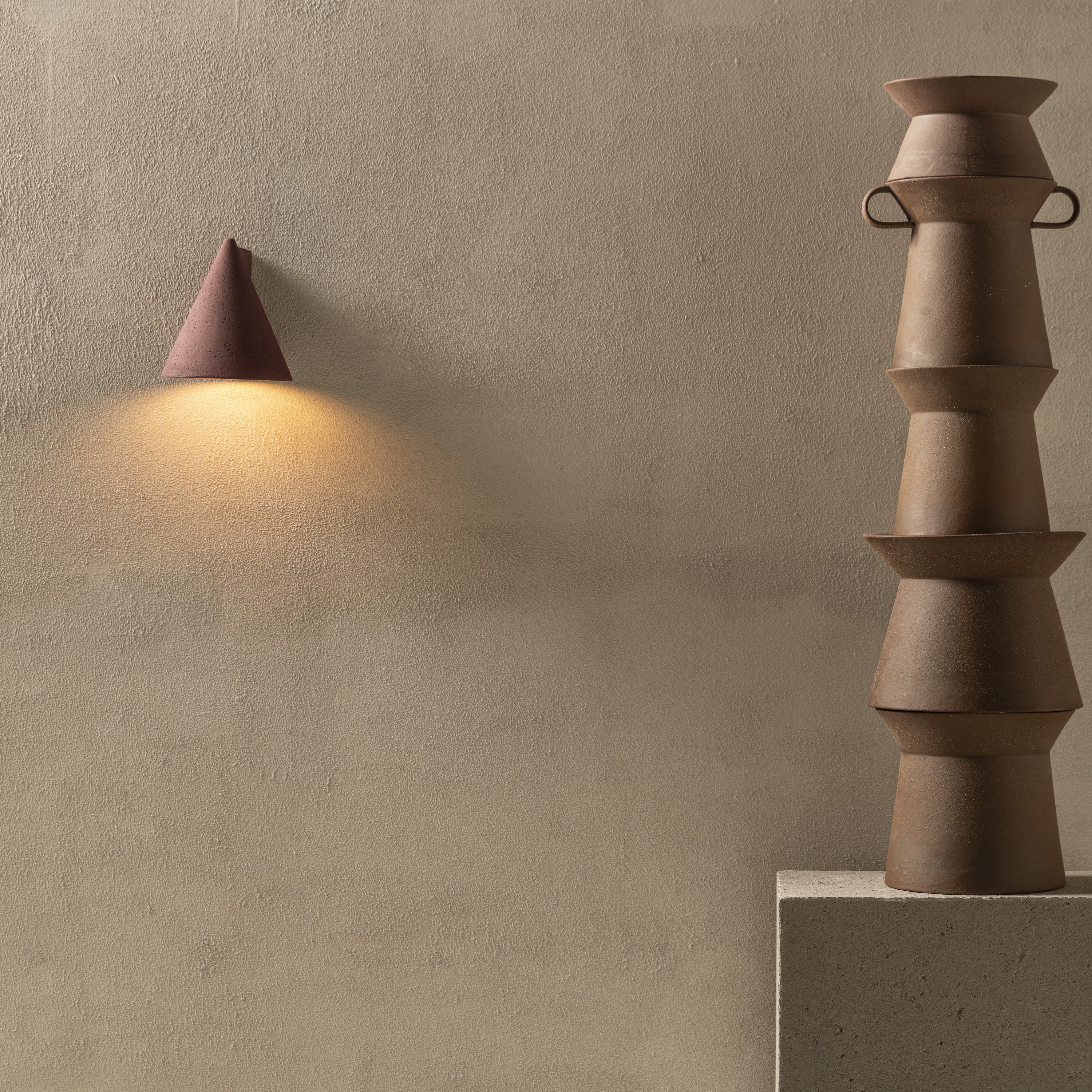 Serax - Thijs Prinsen - Primary Shape Wandlamp - H 16 cm - Rood