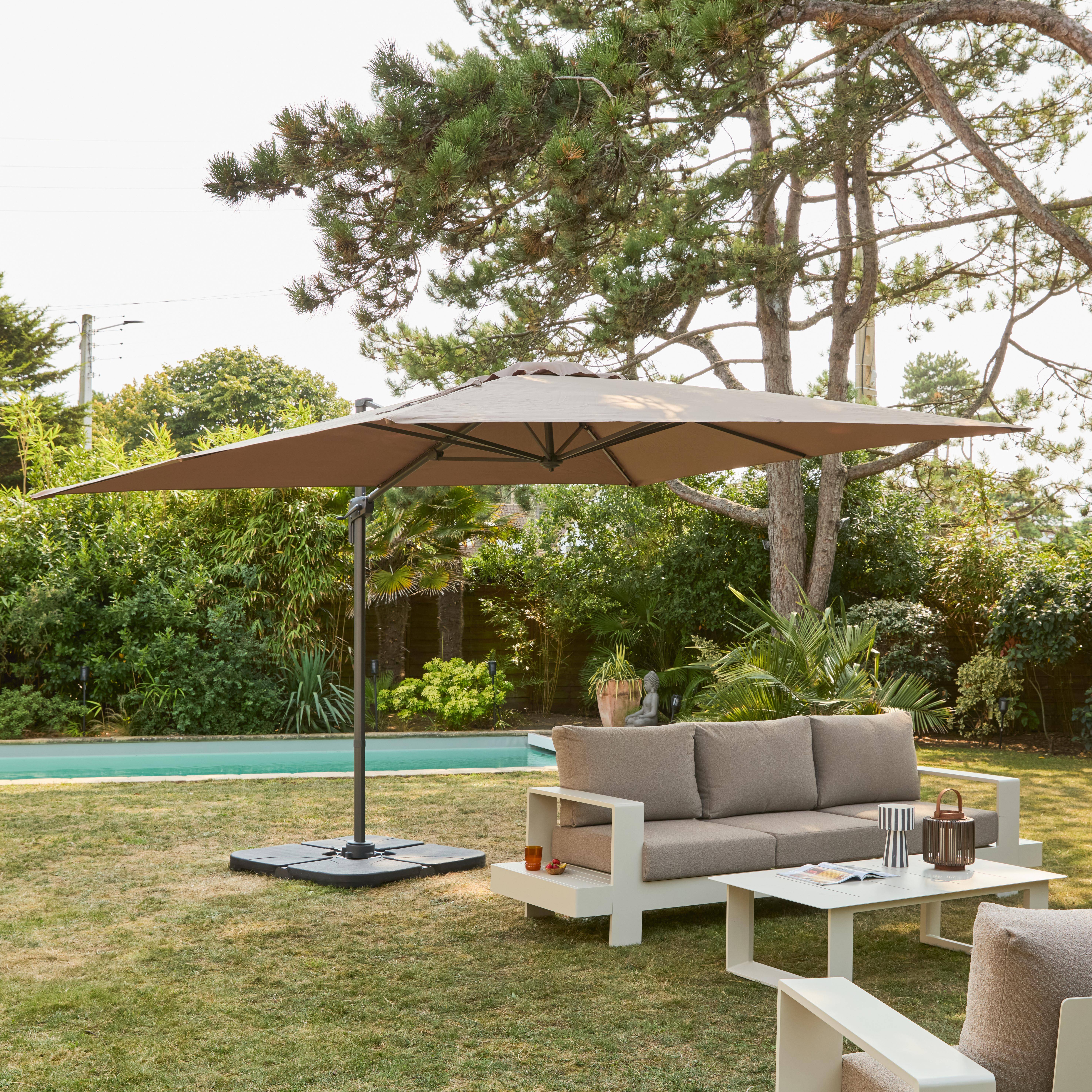 Antibes - Parasol 3x4m rectangular desplazado