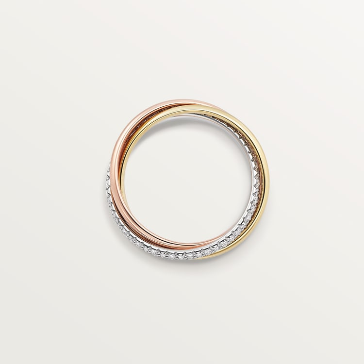 Replicate Trinity ring, small model, half-paved(1:1 replica) - Original Replica Club